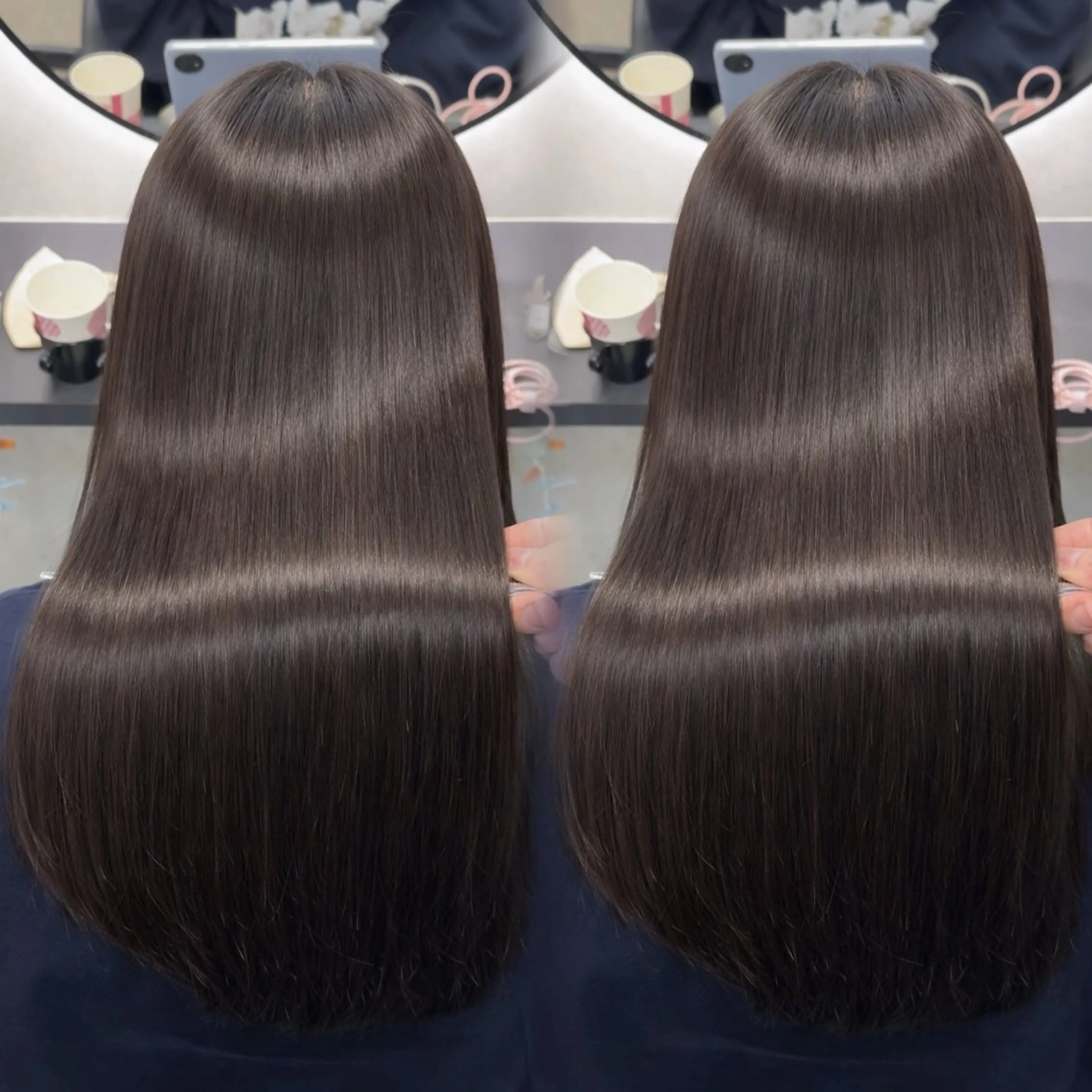 ロング カラー ヘアアレンジ カット ヘアカラー 縮毛矯正 トリートメント 新宿 /髪質改善/ 縮毛矯正/ヒュウガのヘアスタイル