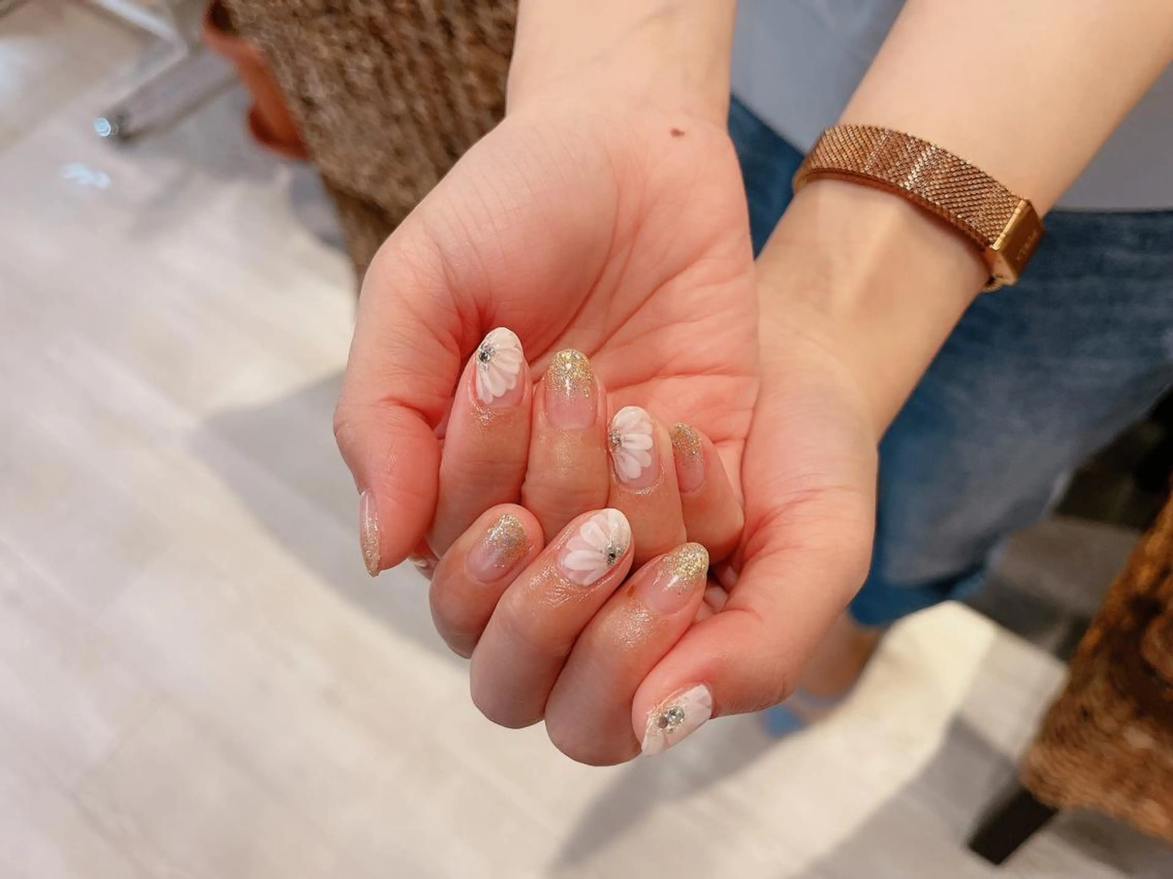 ネイル ハンドネイル Protea ❁⃘*.ﾟ清家 美穂のネイルデザイン