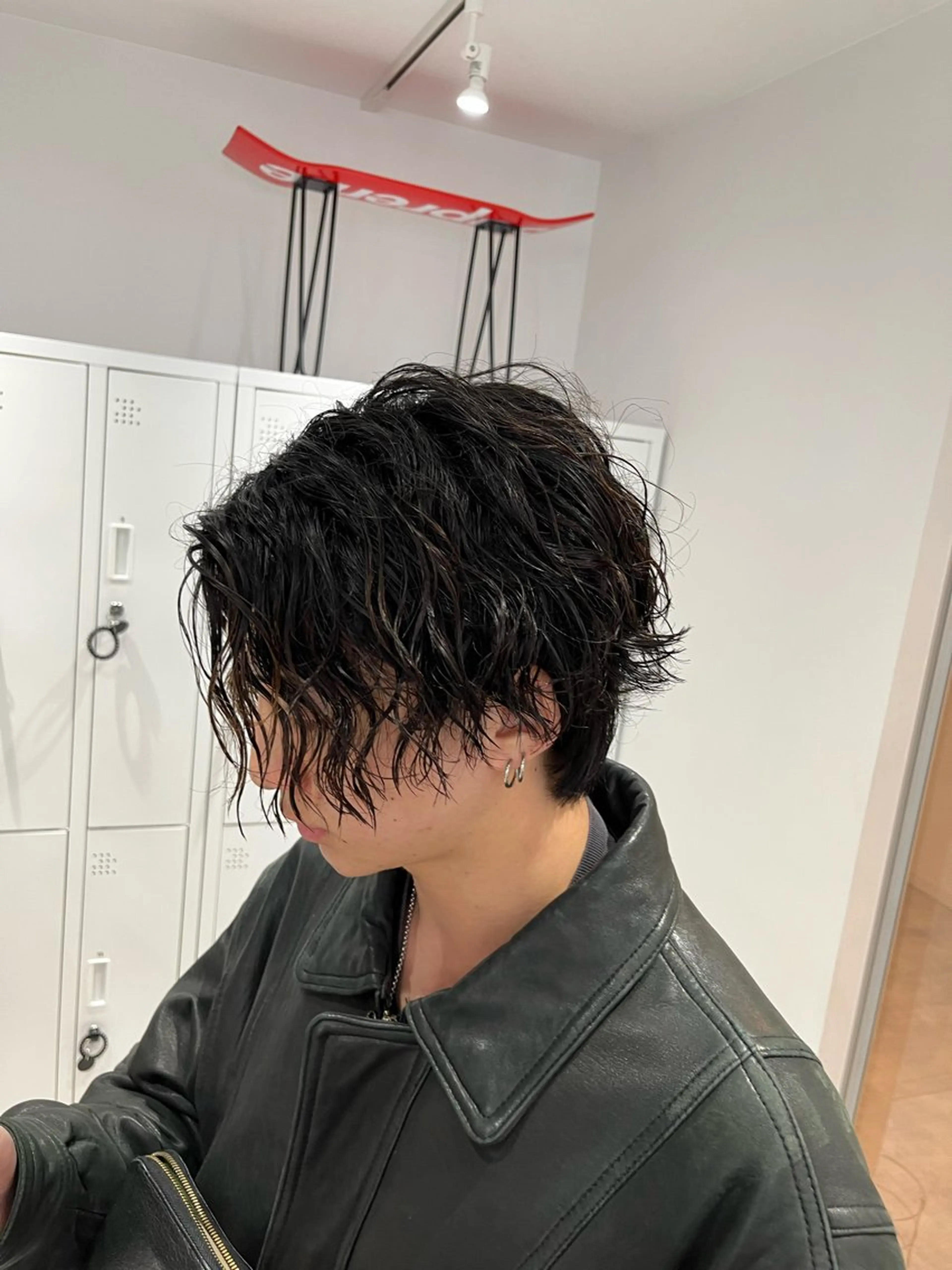 ショート パーマ メンズ メンズパーマ スパイキーショート 波巻きパーマ ショートヘア 波巻きスパイラル🌀 新潟/万代/山下優のヘアスタイル