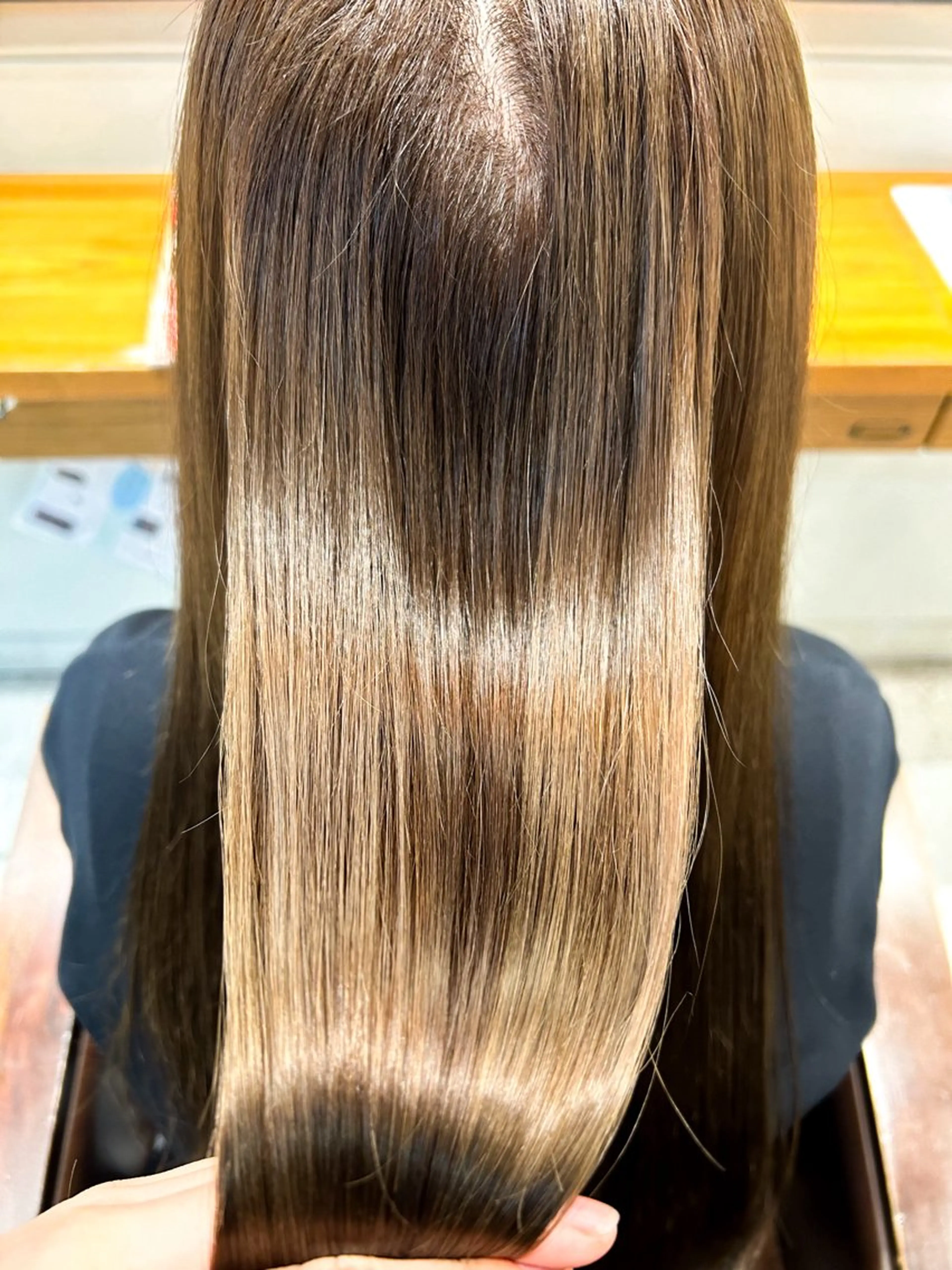 ロング カラー 透明感カラー 原野 実優羽のヘアスタイル