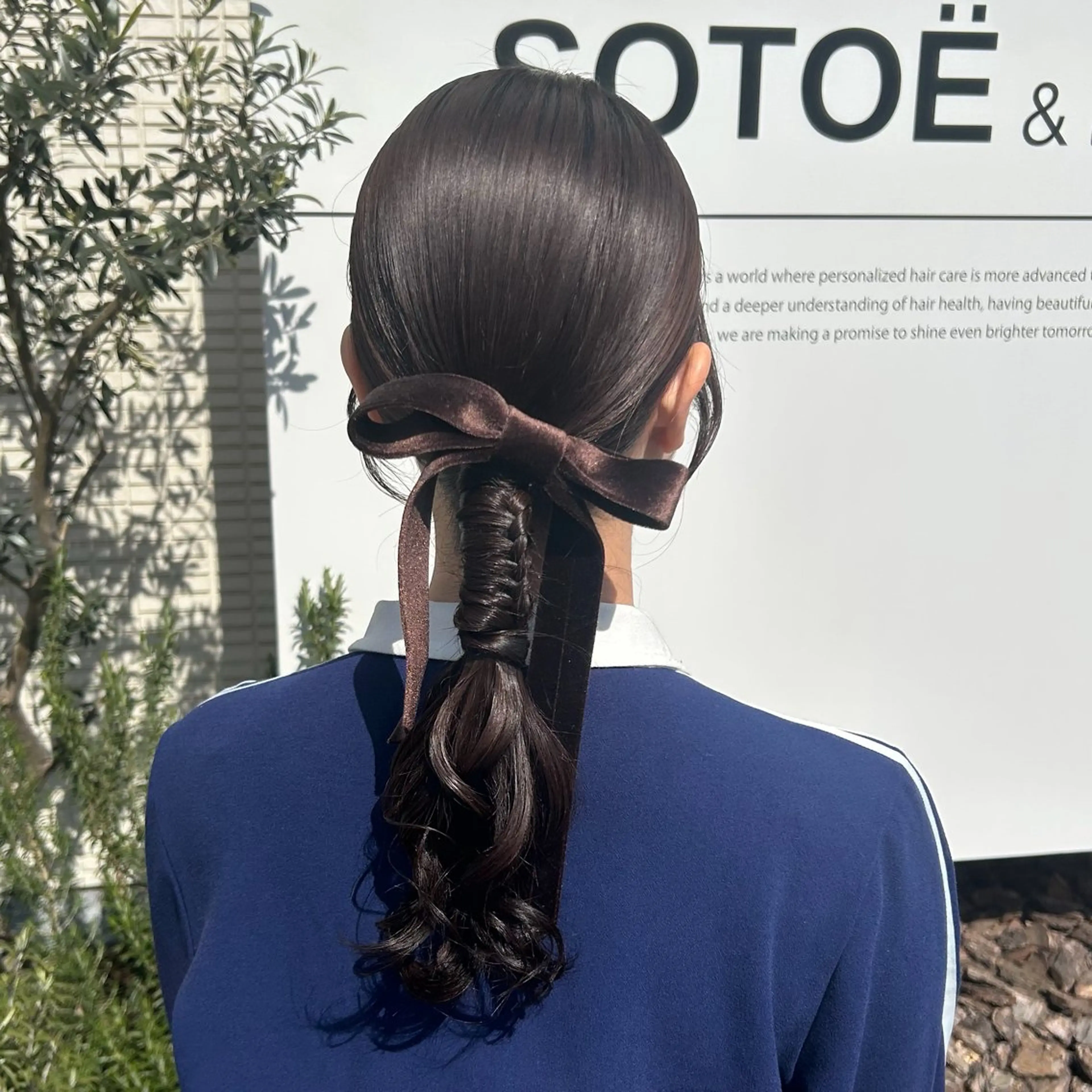 ロング ヘアアレンジ 韓国風ヘア トリートメント ·.⟡ 福田 彩乃 透明感カラー🪄🩵のヘアスタイル