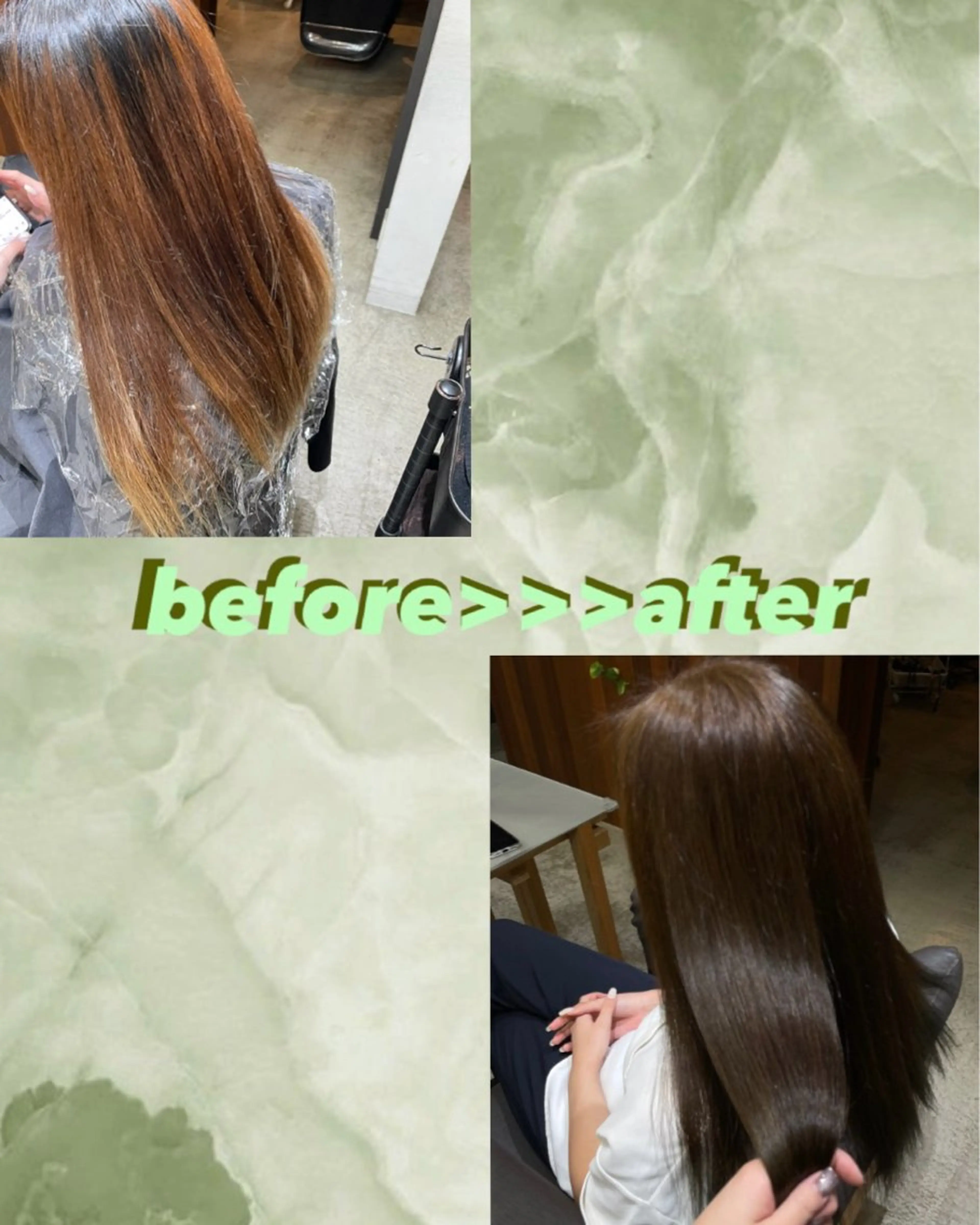 ロング カラー オリーブカラー ロング ヘアカラー トリートメント momo/艶髪/ 透明感/髪質改善のヘアスタイル