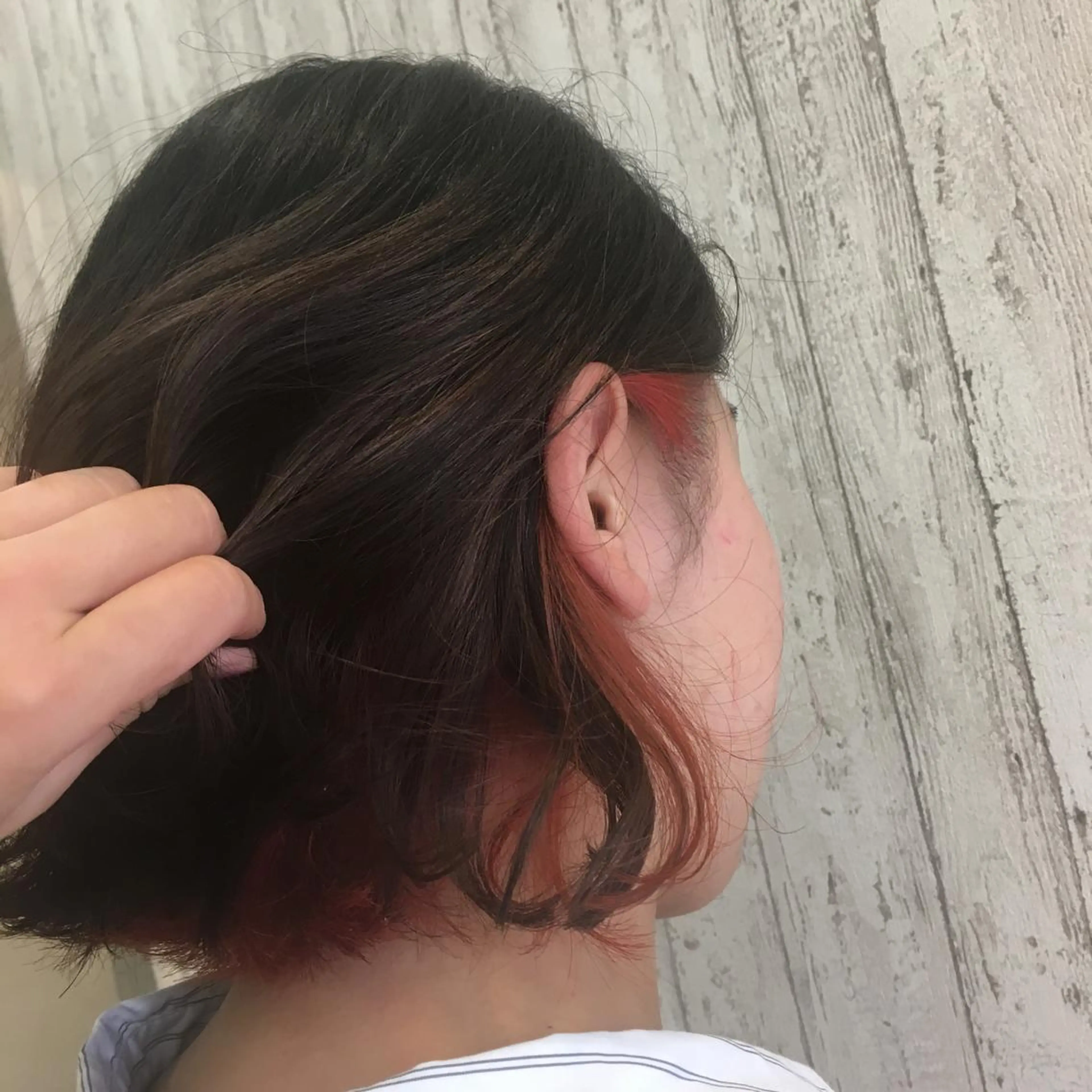 ショート カラー レッドカラー Kaede .のヘアスタイル