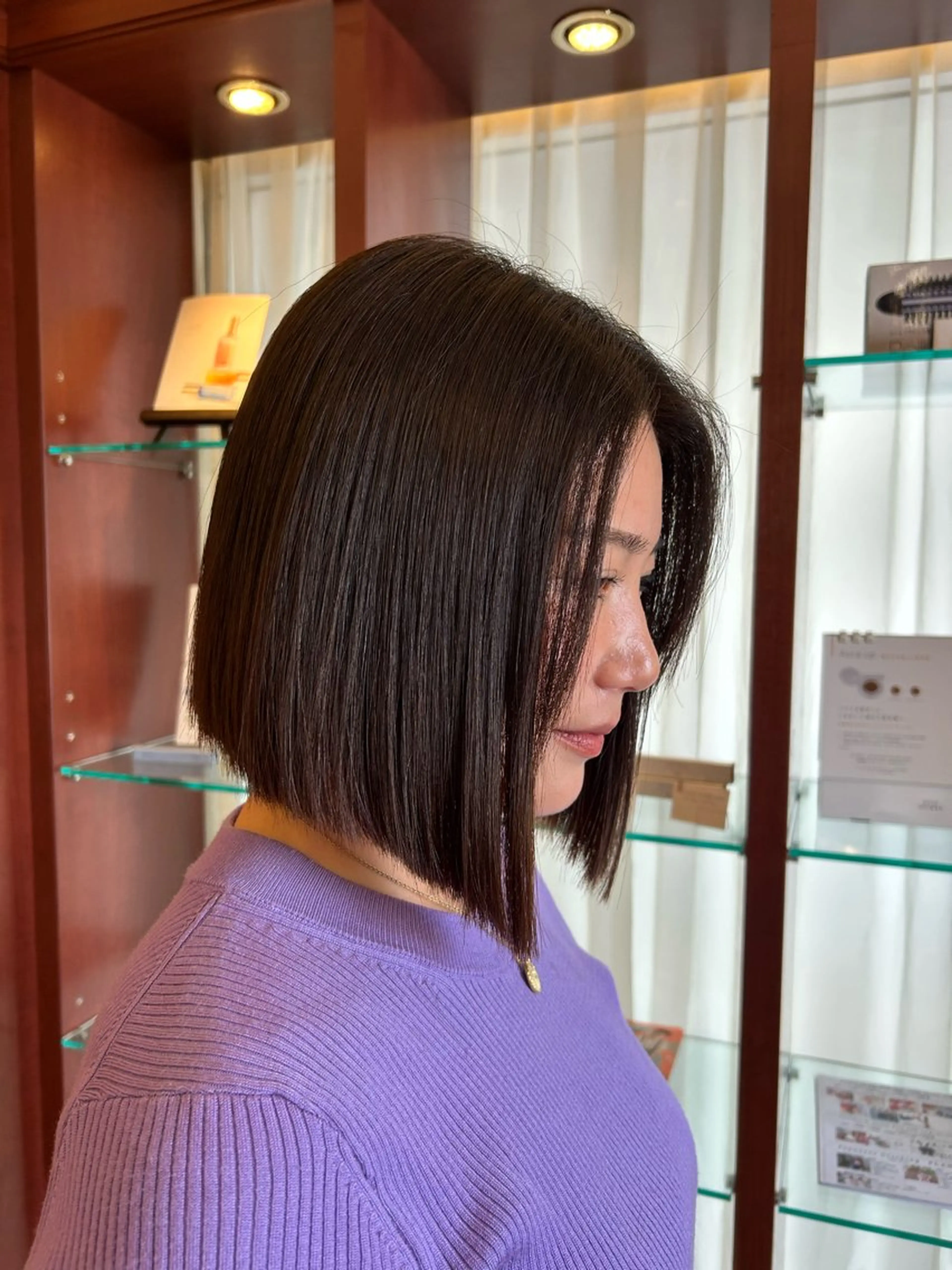 ショート カラー 切りっぱなしボブ グレージュ ボブ カット ヘアカラー 🌸HONOKA🌸 【グレージュ】のヘアスタイル