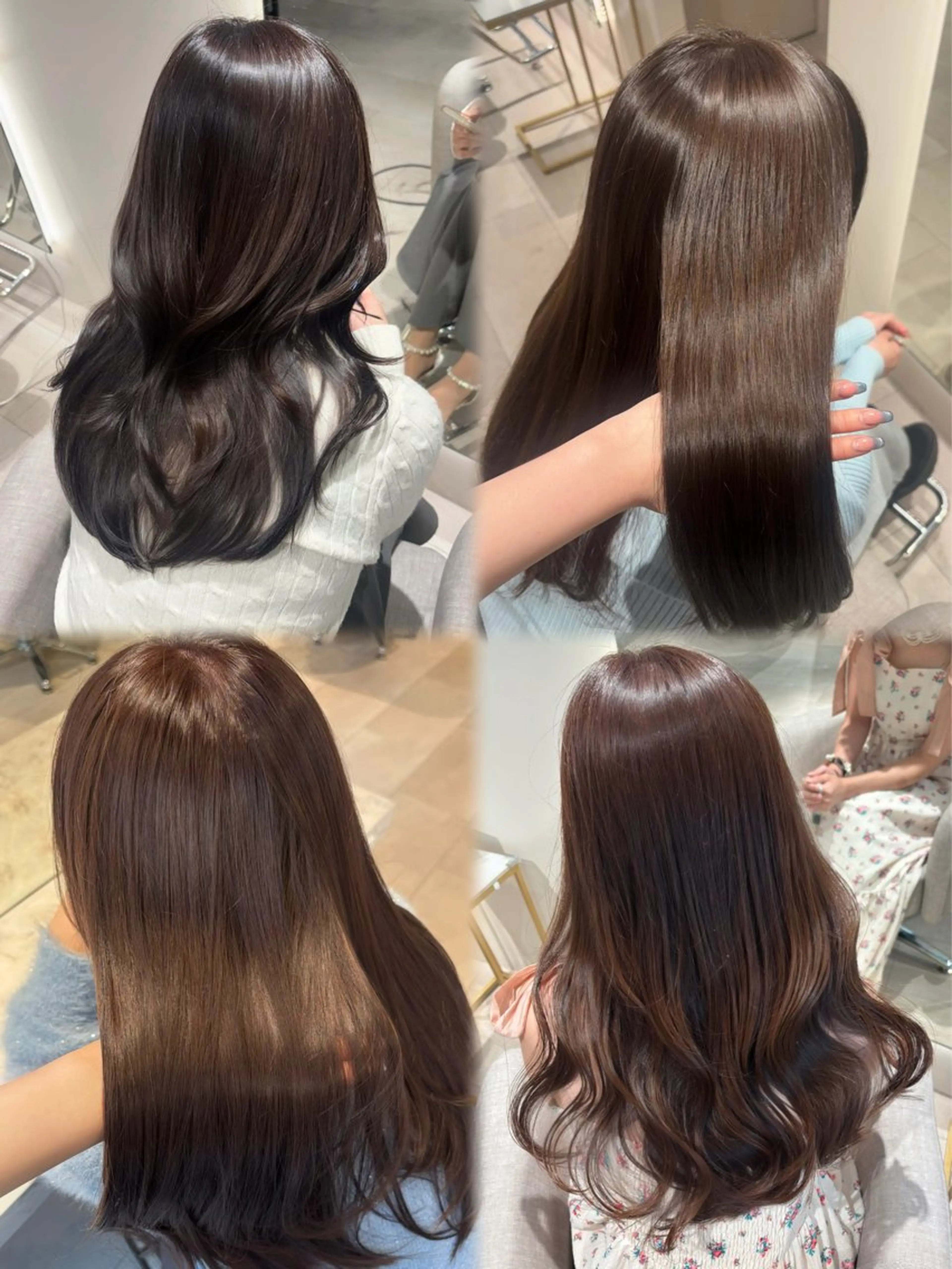 ロング ヘアカラー トリートメント レイヤーカット/ 透明感カラー🤍楓のヘアスタイル