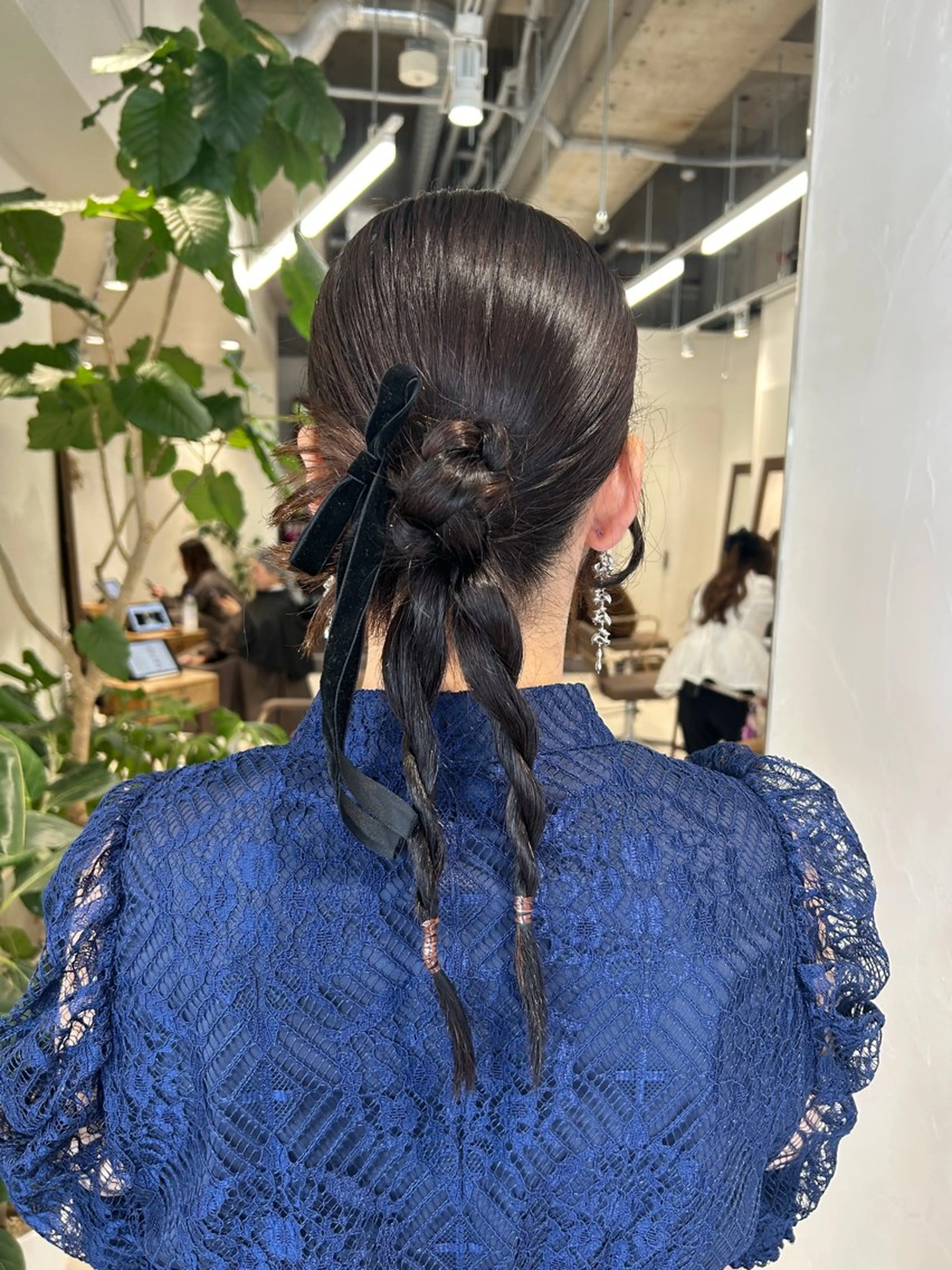 セミロング ヘアアレンジ ヘアセット ハイトーン/エクステ /🎀YUINA🎀のヘアスタイル