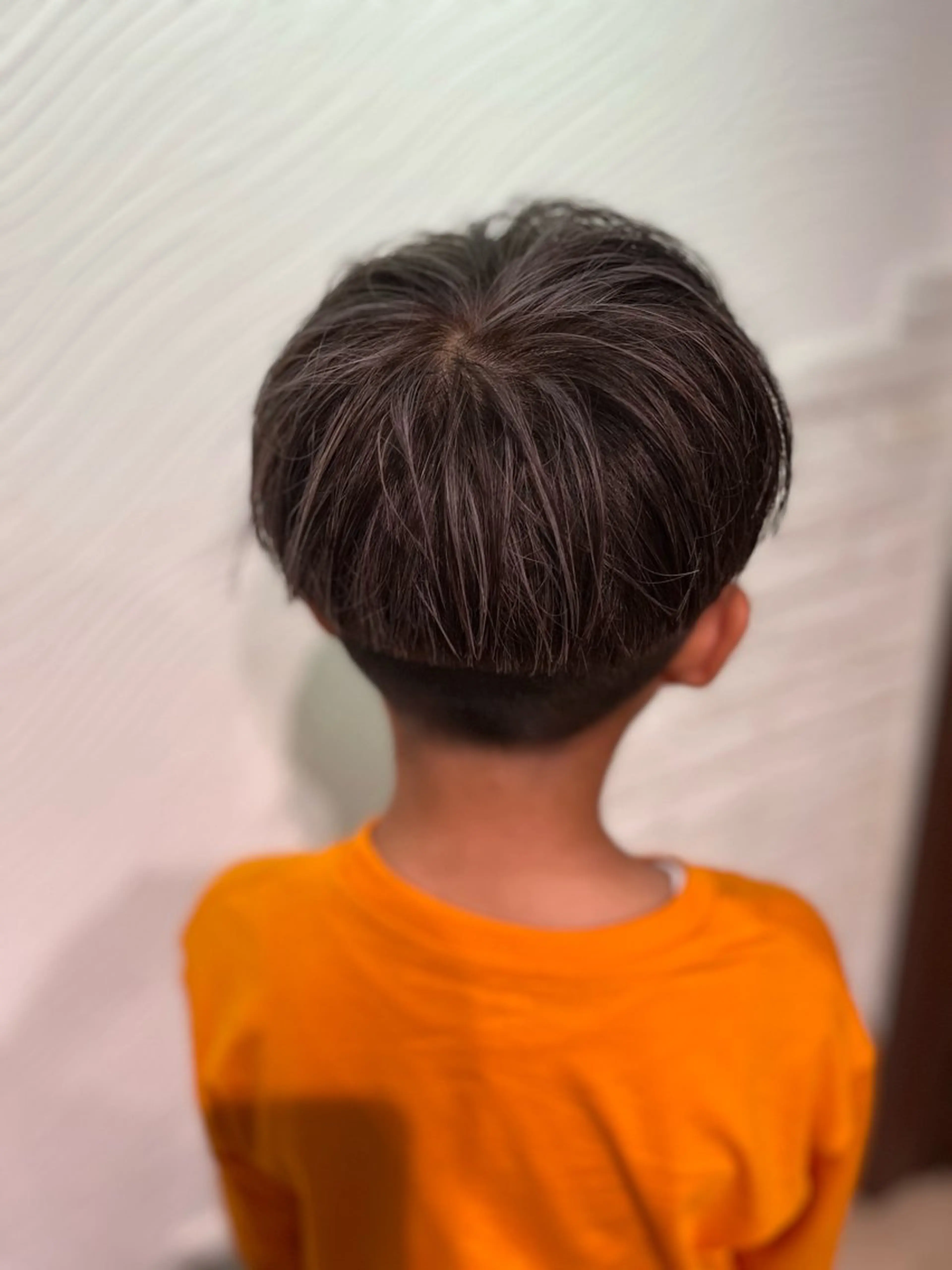 カラー キッズ メッシュ シルバー 渋田 唯のヘアスタイル