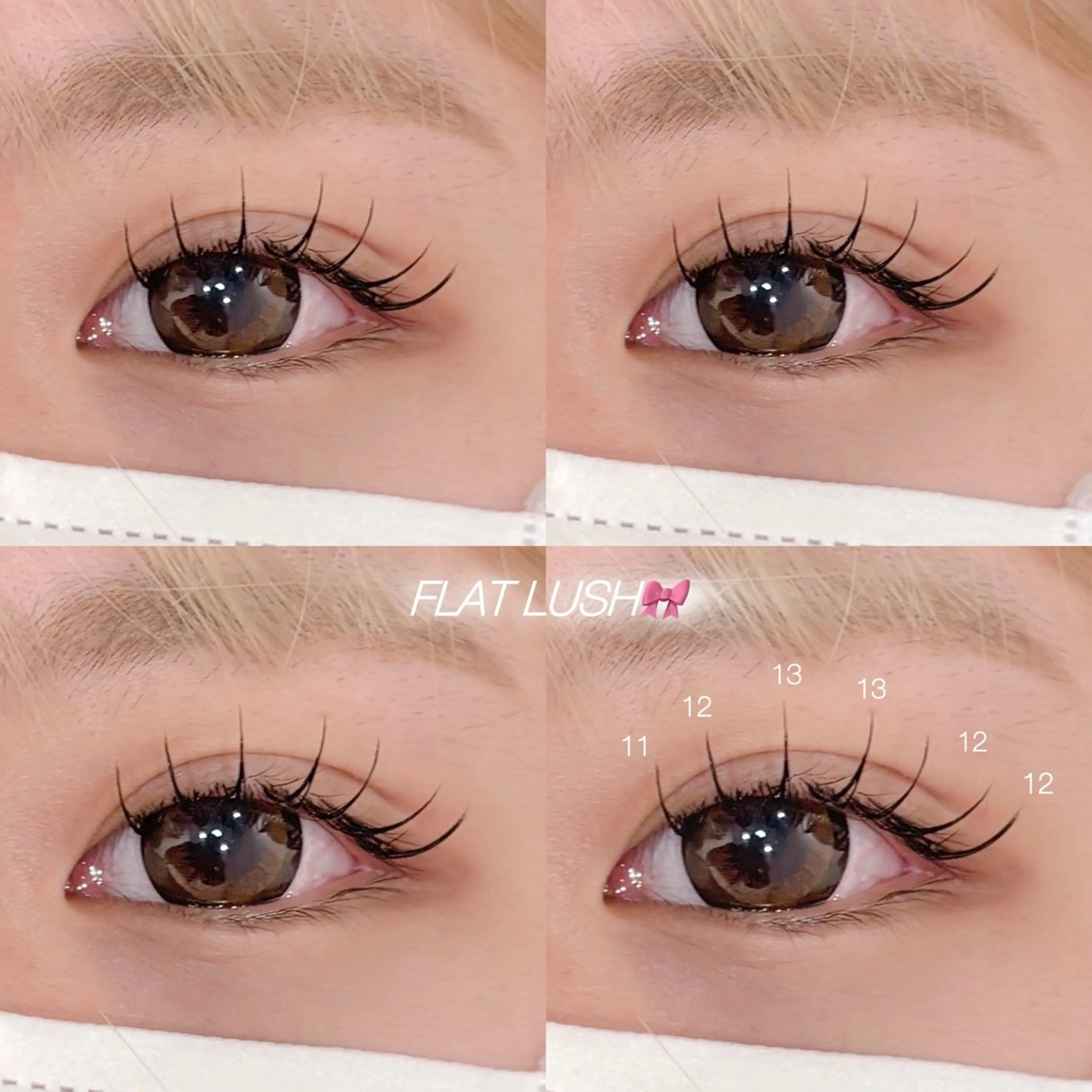 マツエク・マツパ フラットラッシュ CreBiA🎀 ayaのマツエク・マツパデザイン