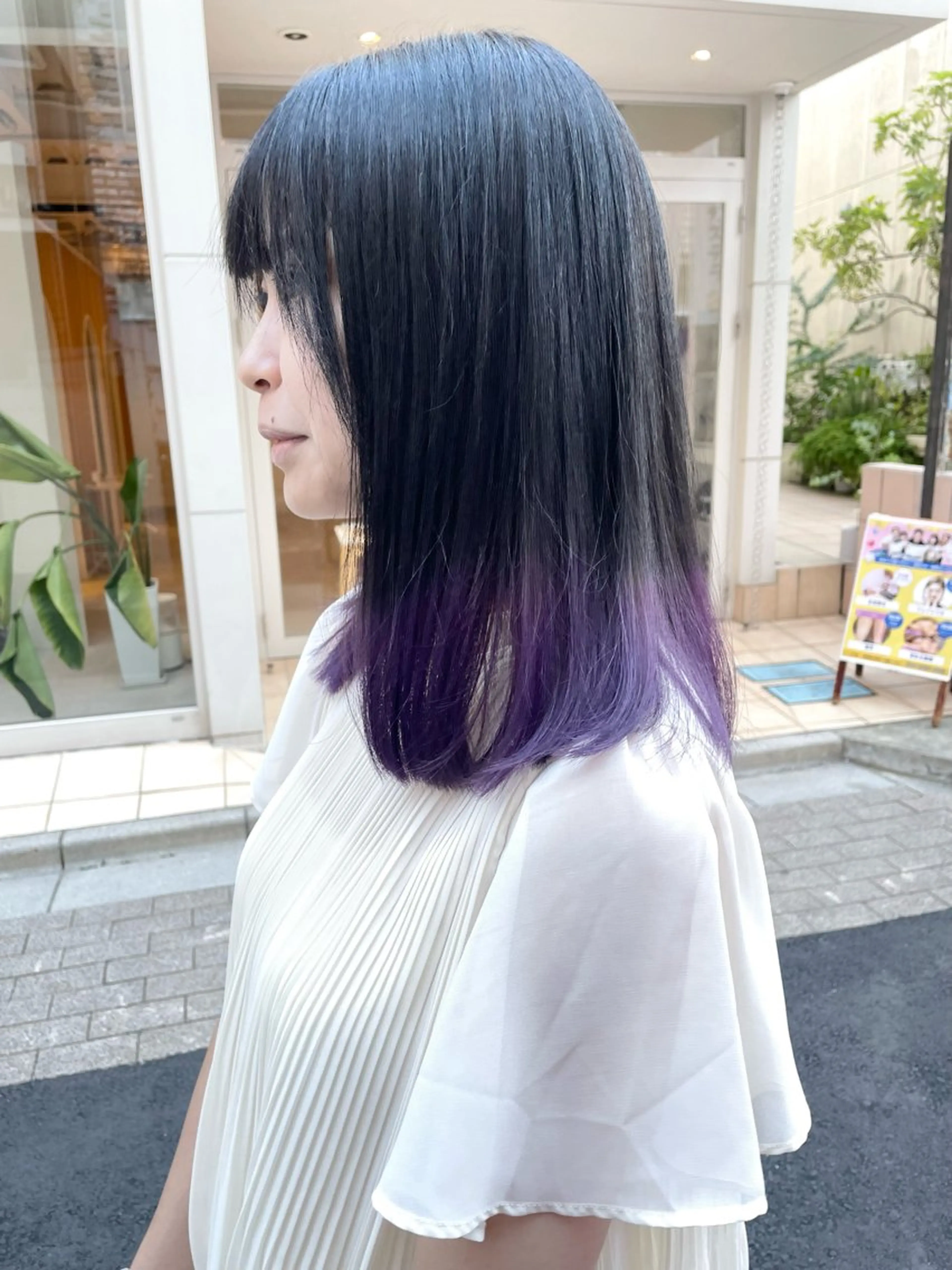 ミディアム カラー ハイトーン×レイヤー ／遠藤将太のヘアスタイル