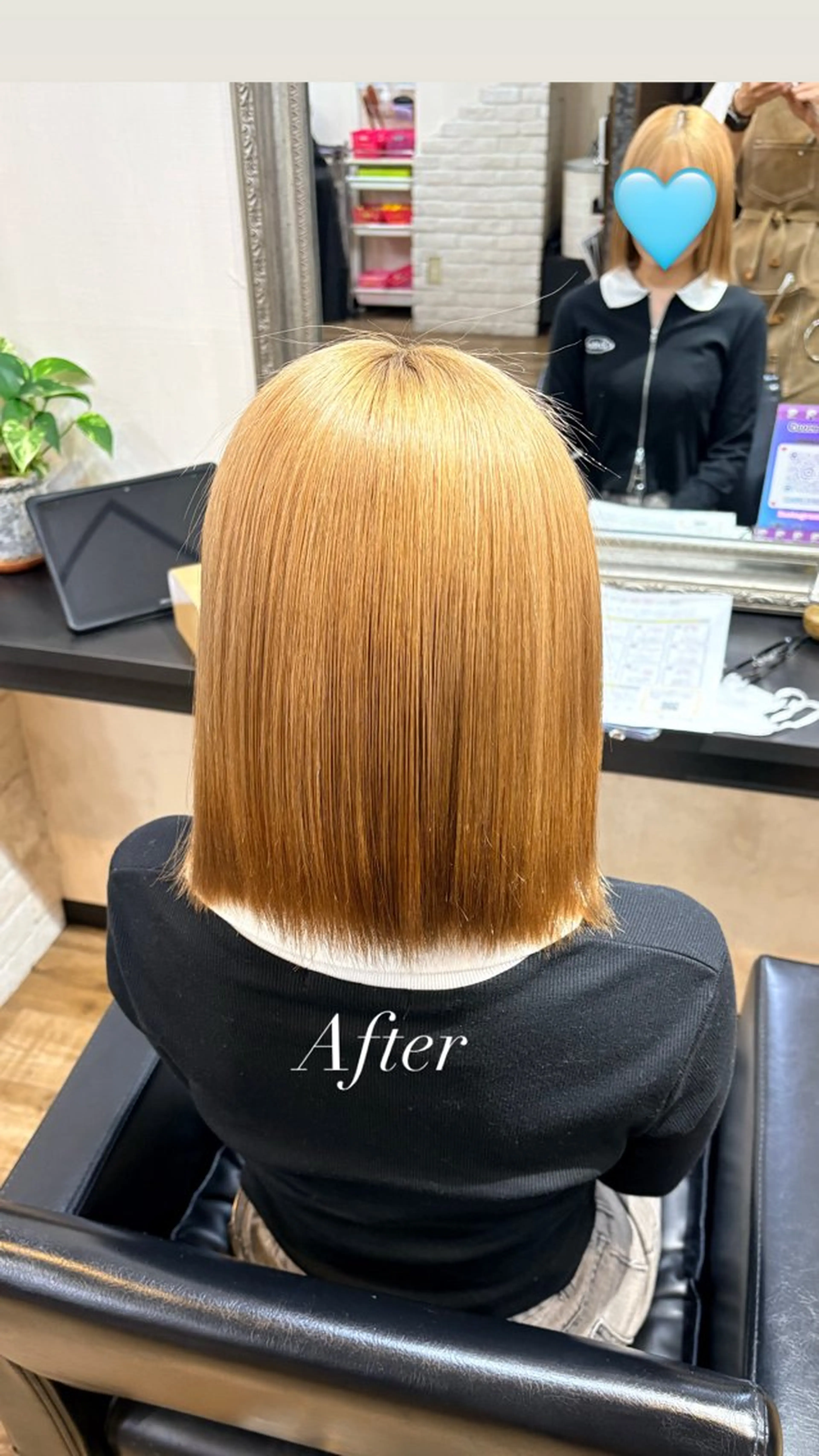 ミディアム 縮毛矯正 縮毛矯正 きむえり/髪質改善 /うねり広がり改善のヘアスタイル