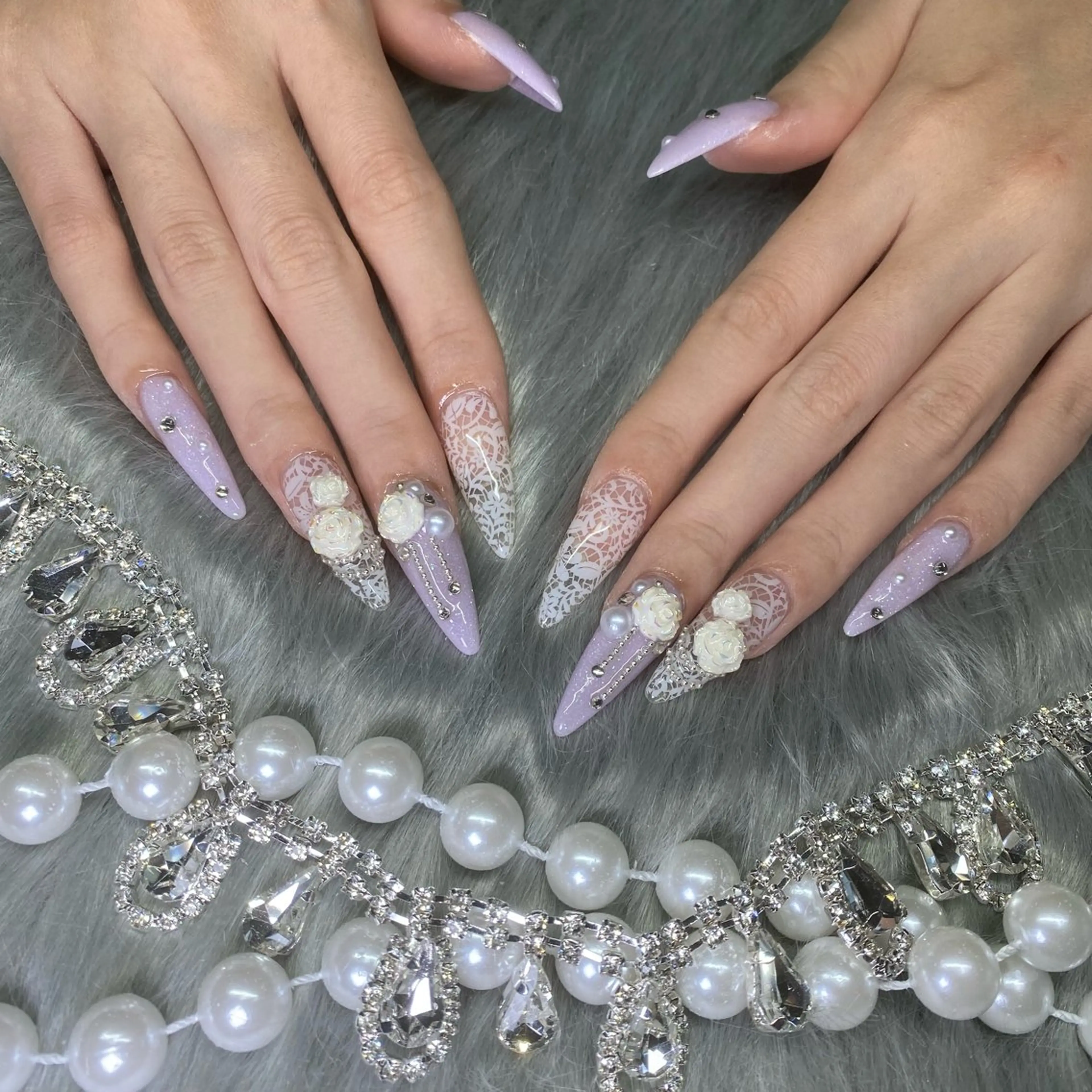 ネイル フレンチネイル ジェルネイル 韓国ネイル ロングネイル マグネットネイル ハンドネイル Nail Salon Growのネイルデザイン