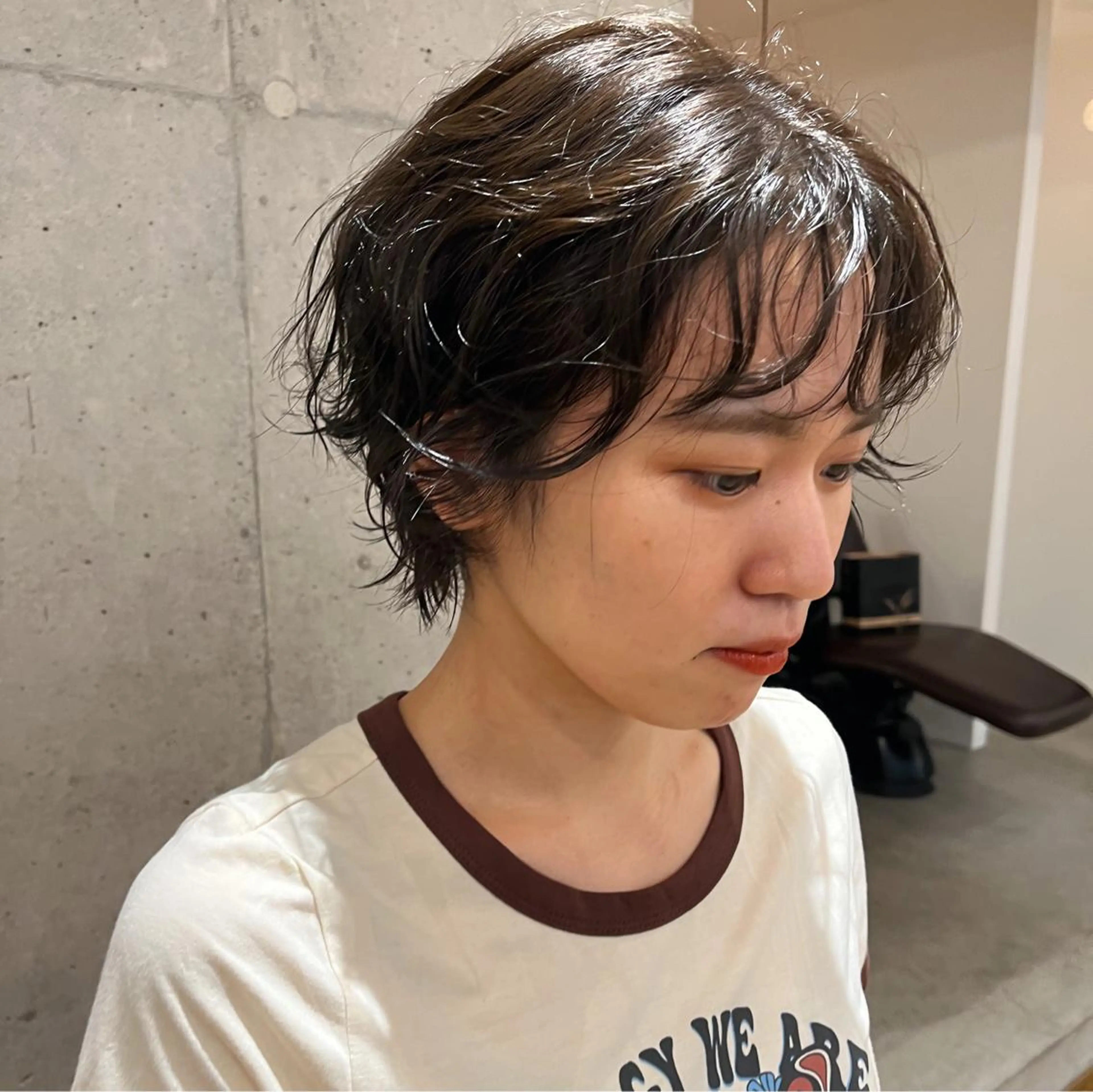 ショート カラー 暖色/パーマ 🌼クニトウメイのヘアスタイル