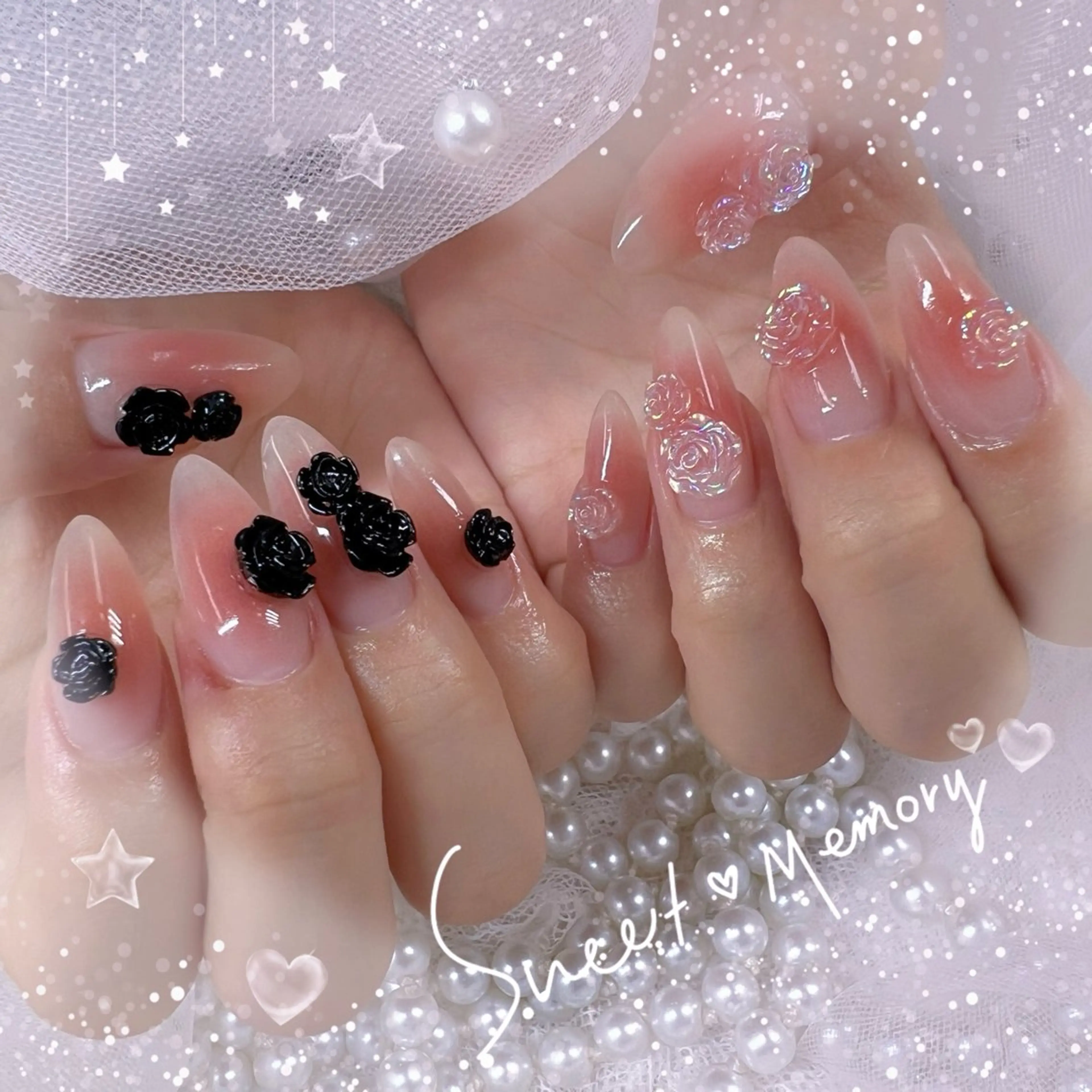 ネイル チークネイル フレンチネイル ガーリー ガラスフレンチ グラデーション ハンドネイル ハンドケア Chill Nailsalonのネイルデザイン