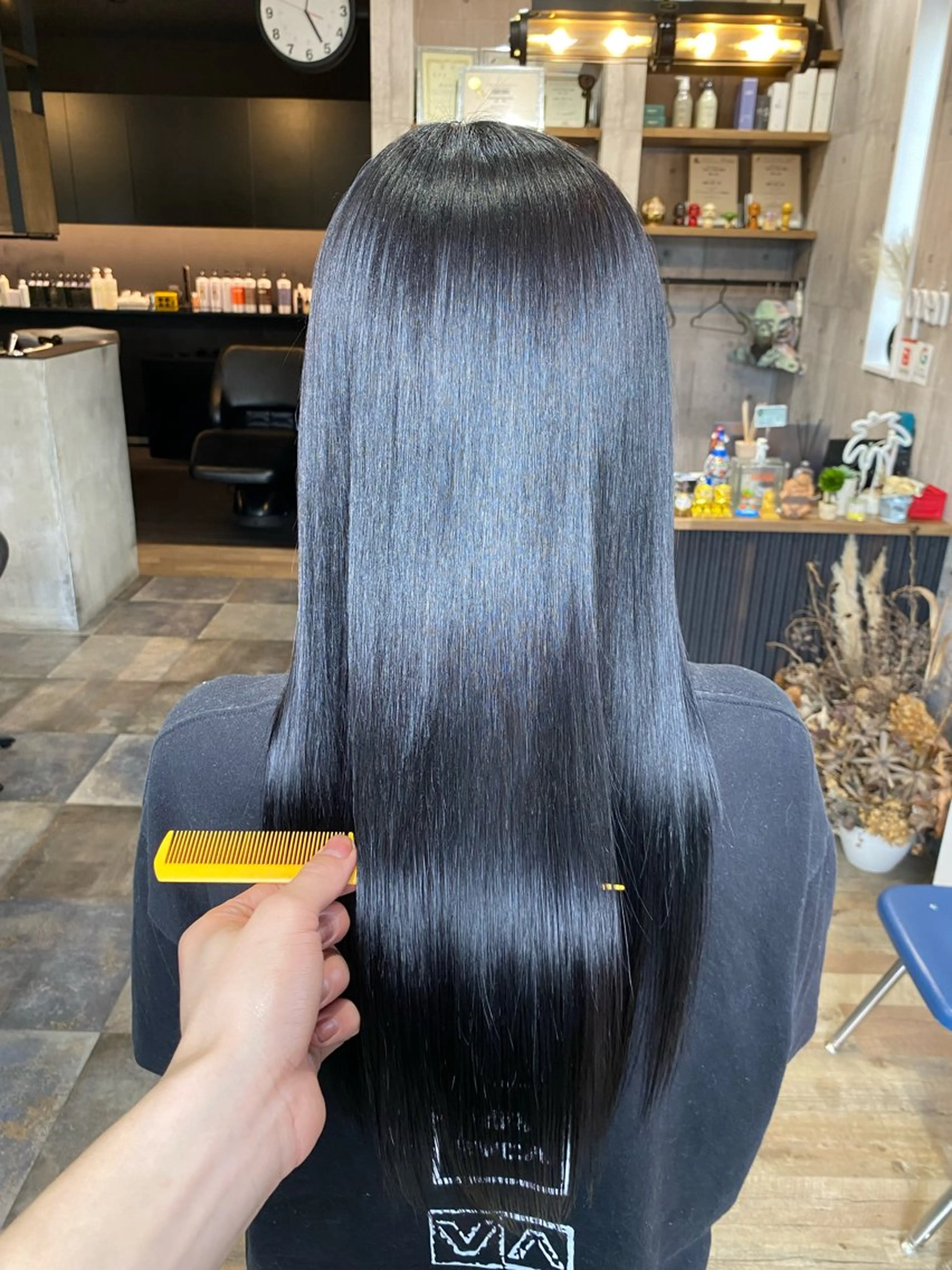ロング カラー わたぬき りるのヘアスタイル