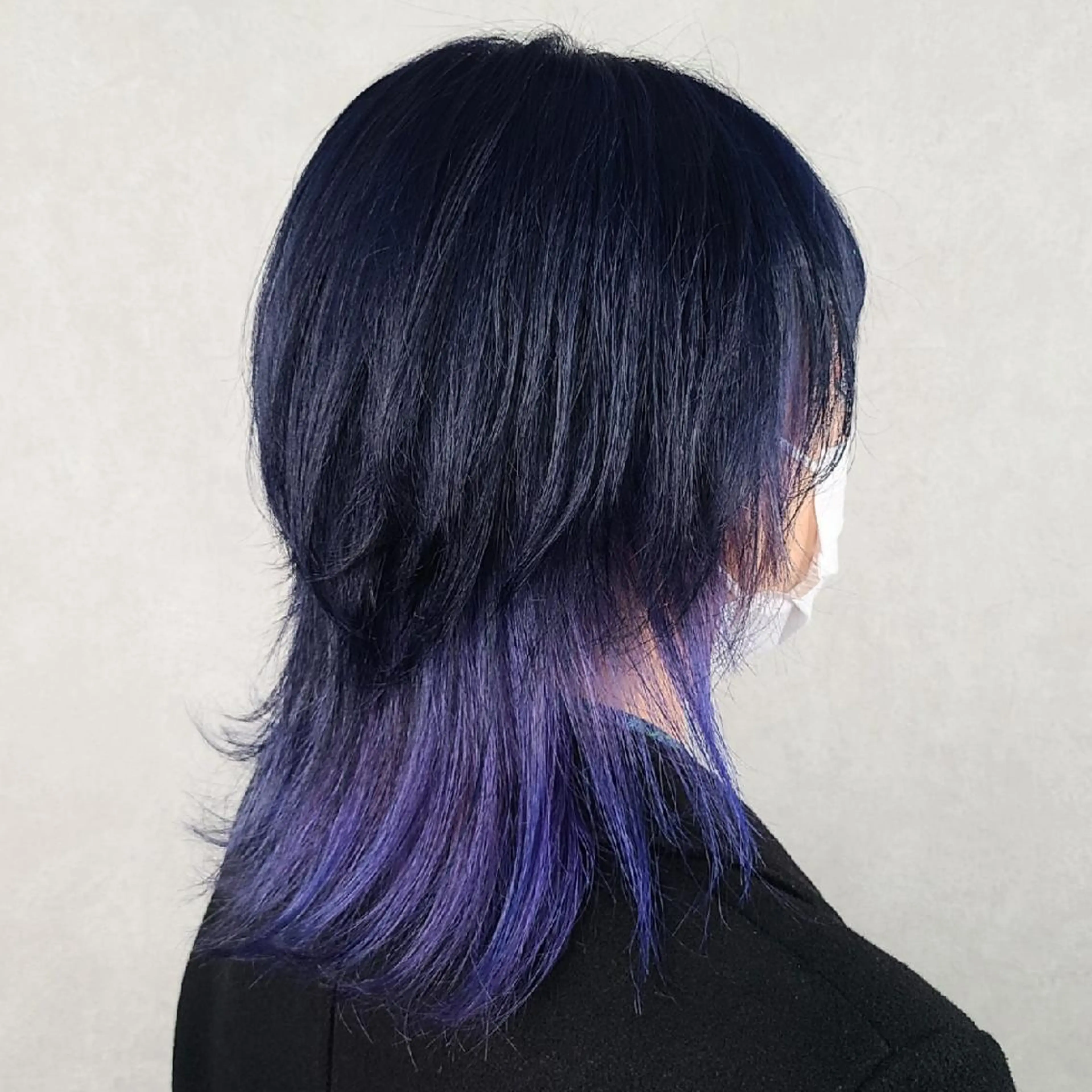 ショート パープルカラー グラデ❣️インナー 派手髪Fumiyoのヘアスタイル