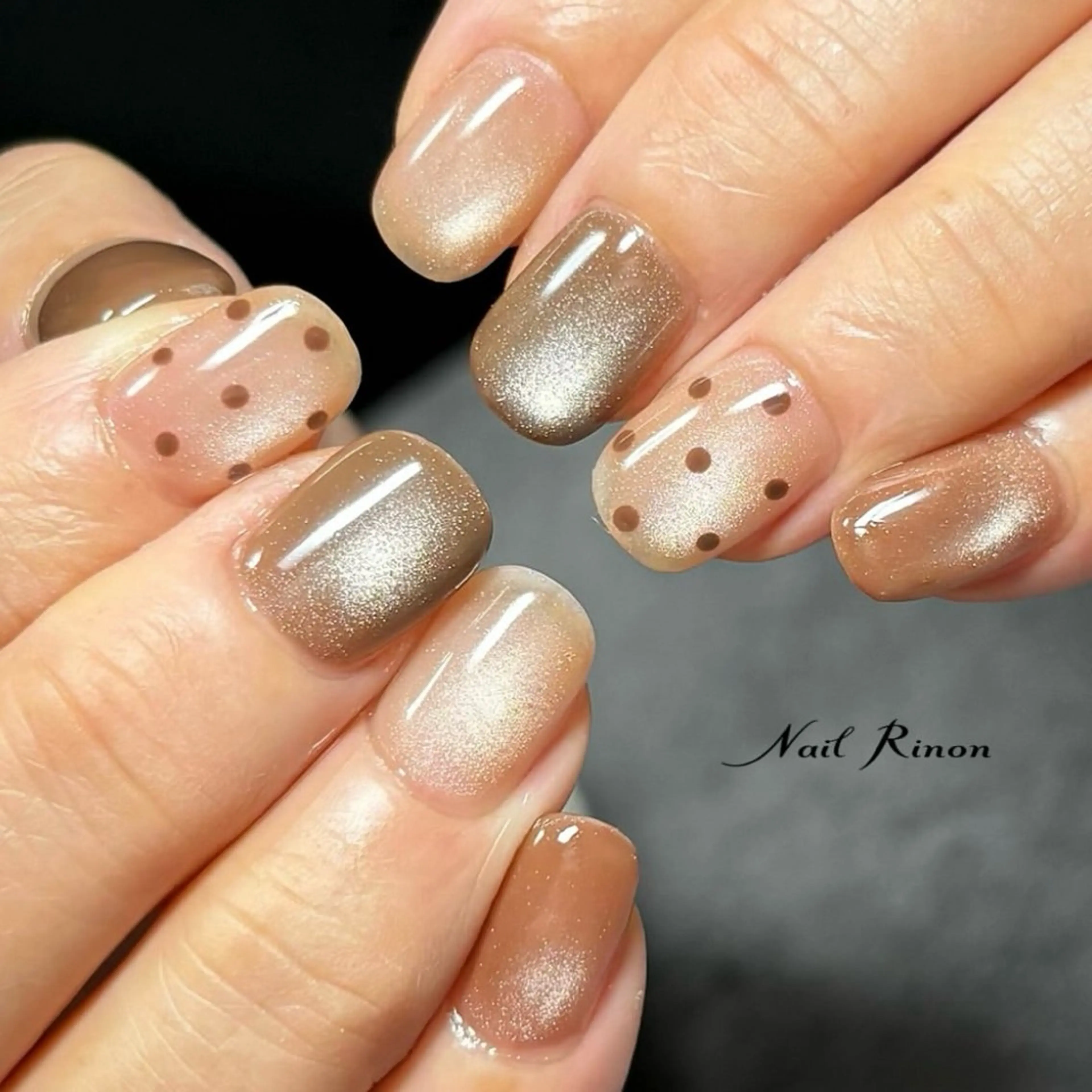 ネイル マグネットネイル ハンドネイル Nail Rinonのネイルデザイン