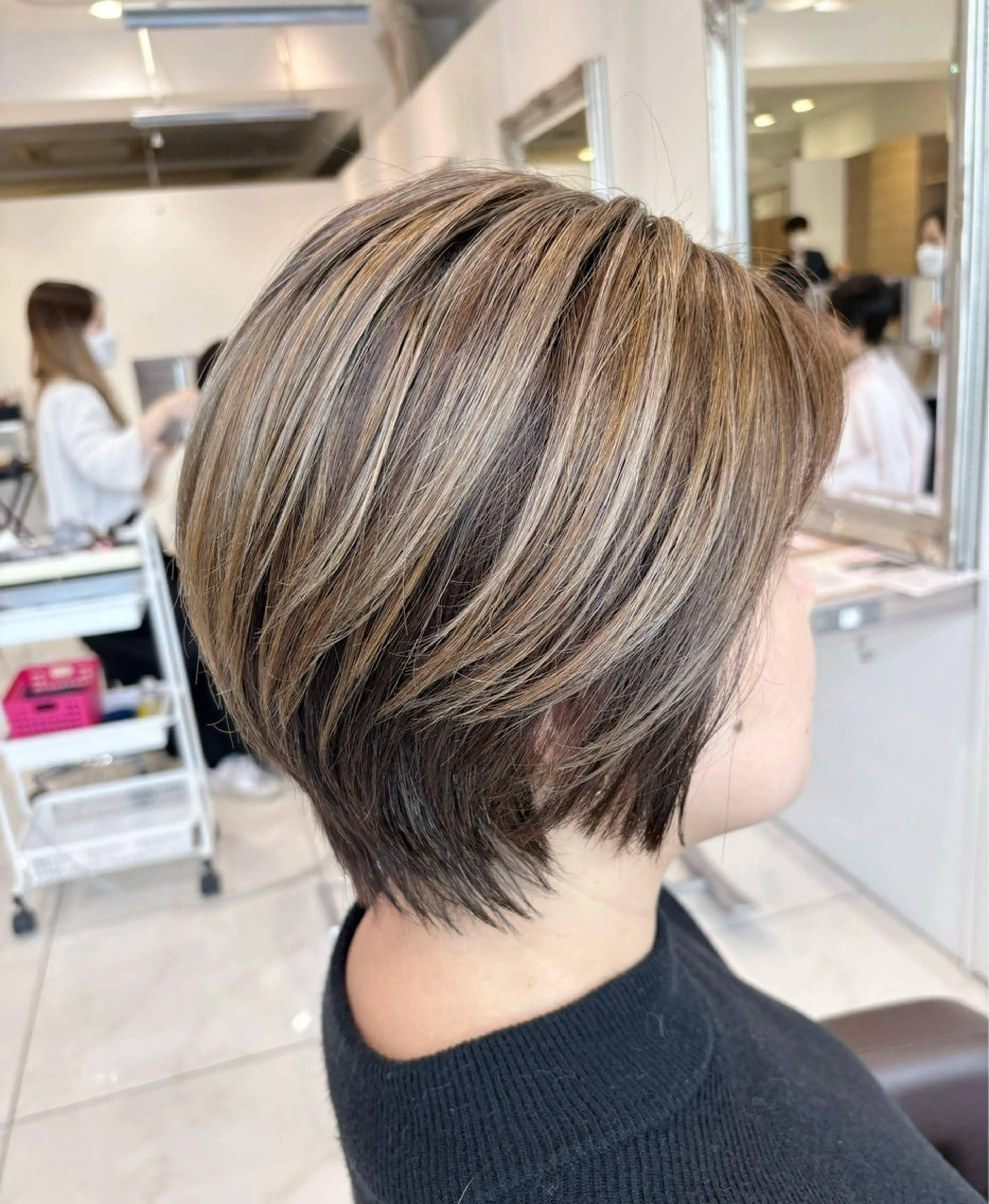 ショート カット ヘアカラー 関山浩平ショート /ボブ/ヘアセットのヘアスタイル