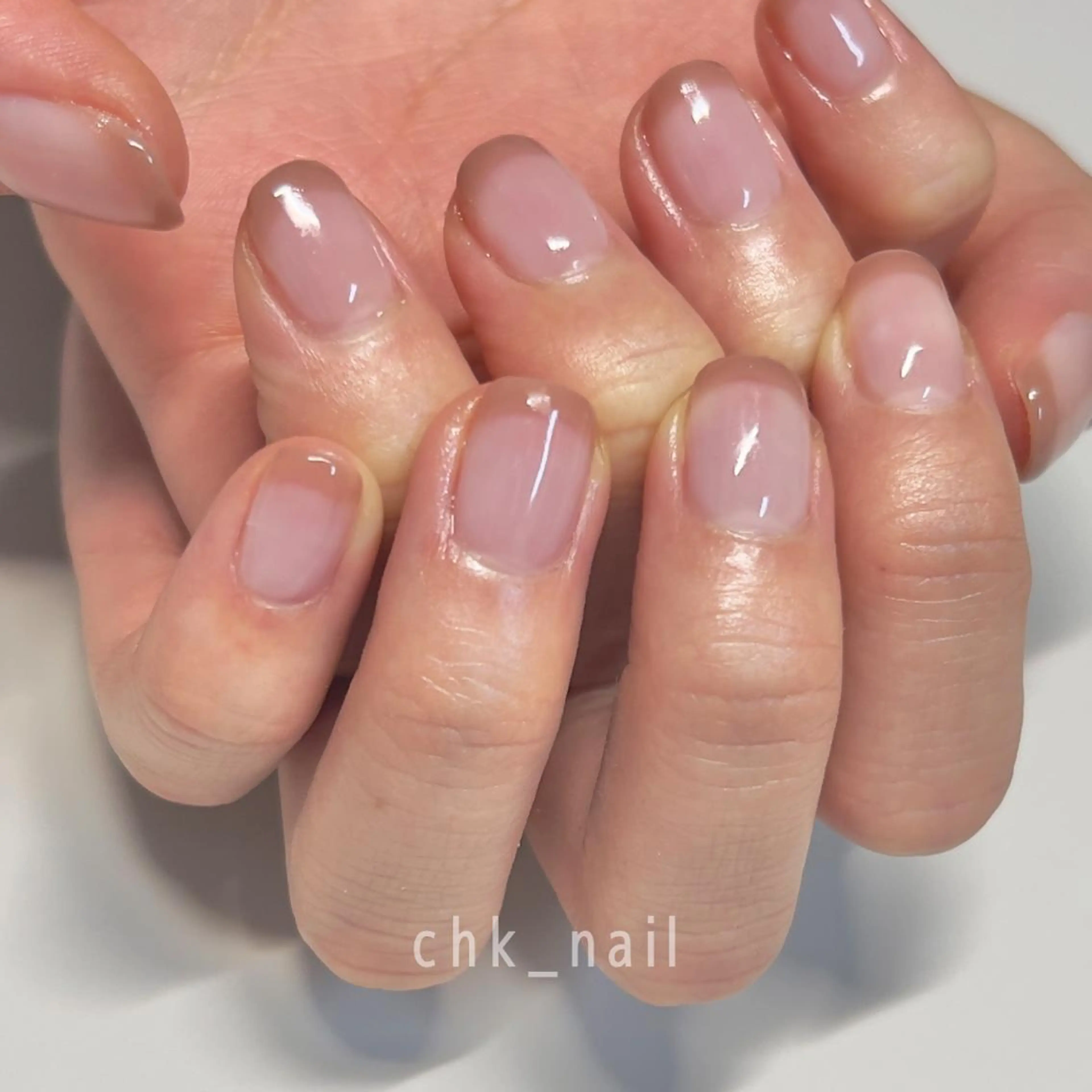 ネイル ブラウン フレンチネイル takahashi chikaのネイルデザイン