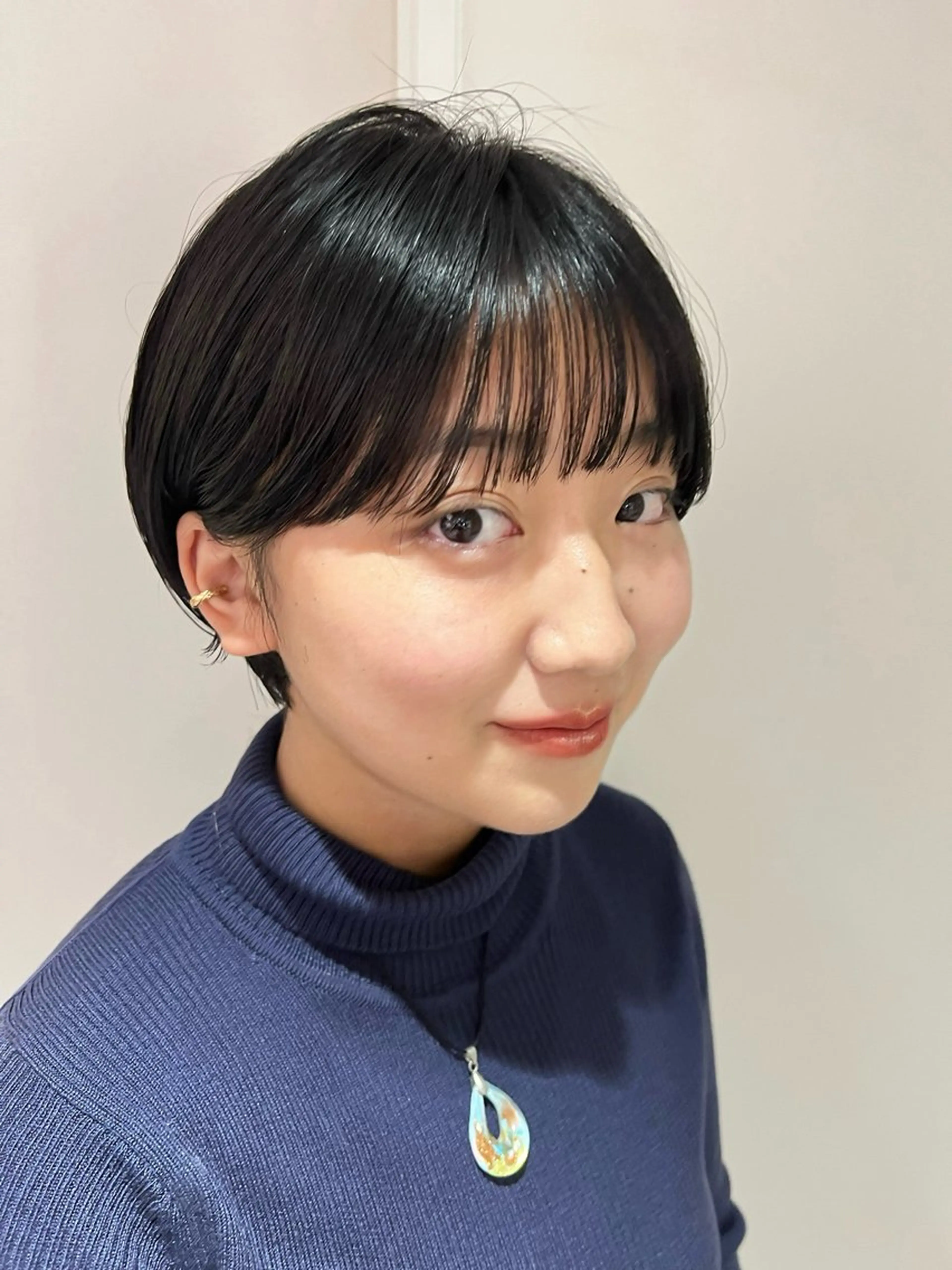 ショート 丸みショート ショートヘア メンズ特化 刈り上げない/金井のヘアスタイル