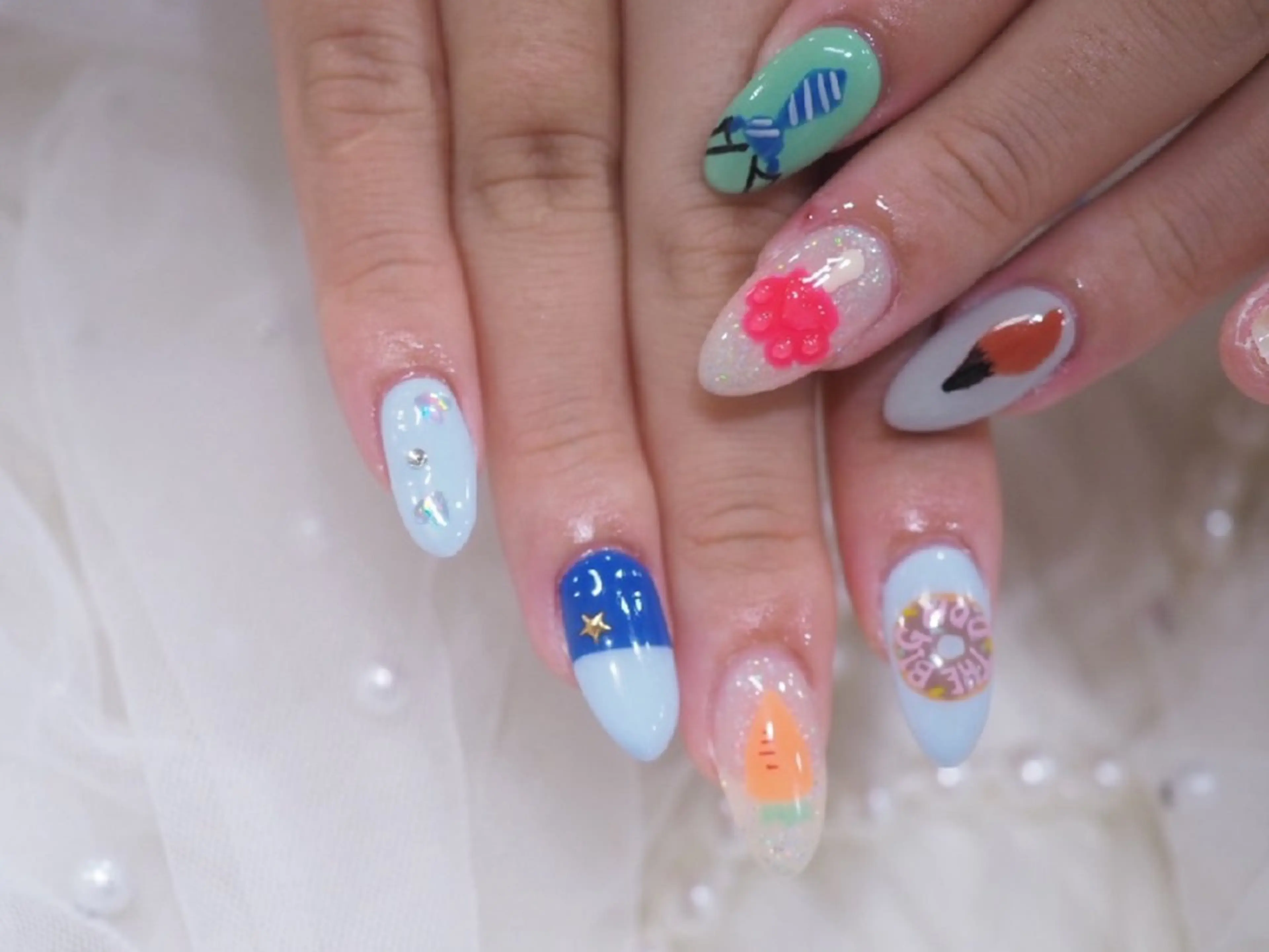 【オフなし】自爪　お好きなデザイン🙆　※デザインによっては追加料金が発生する場合がございます💅✨の写真