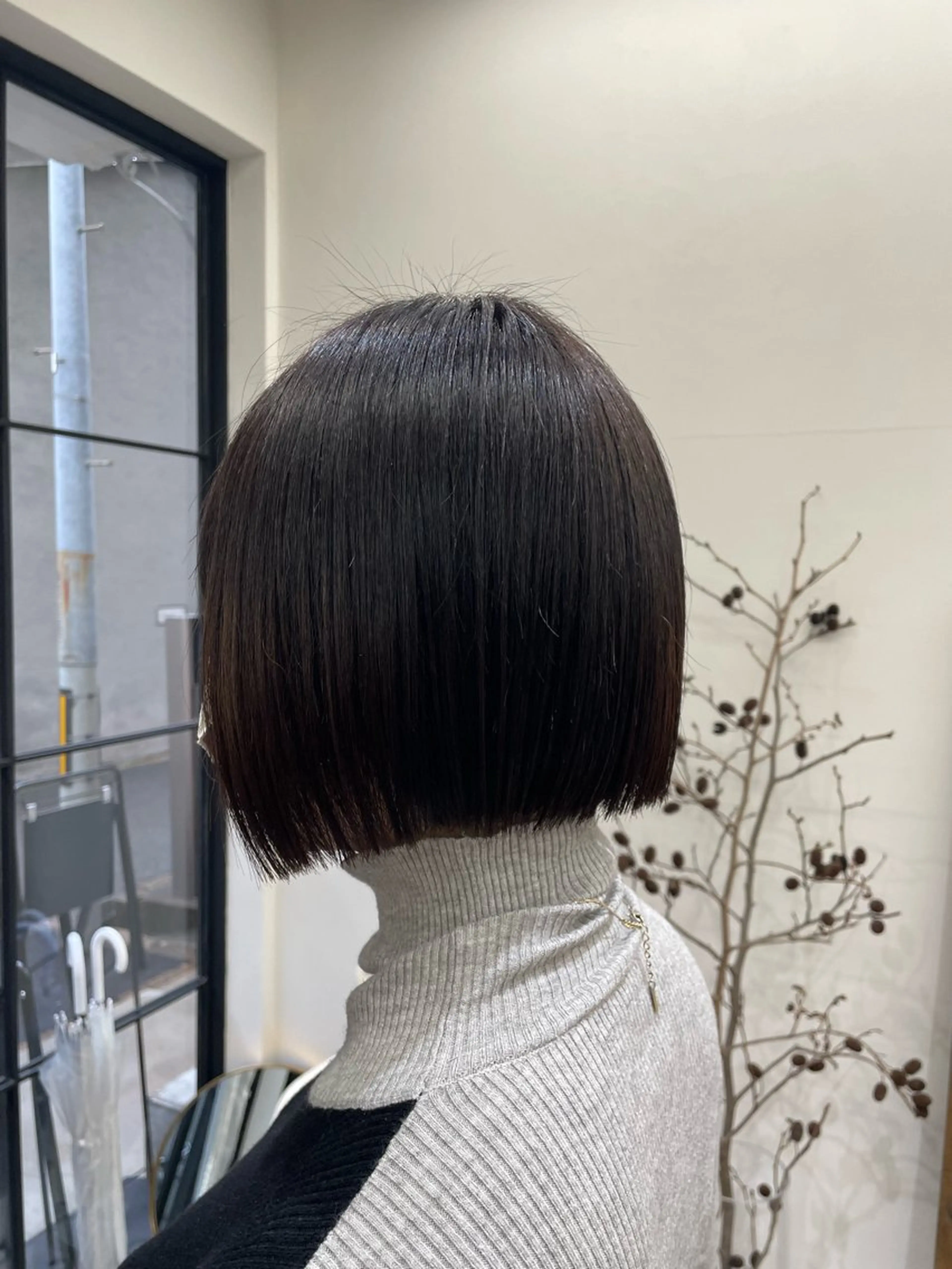 ショート 慎太朗/パーマ/ボブ /センターパートのヘアスタイル