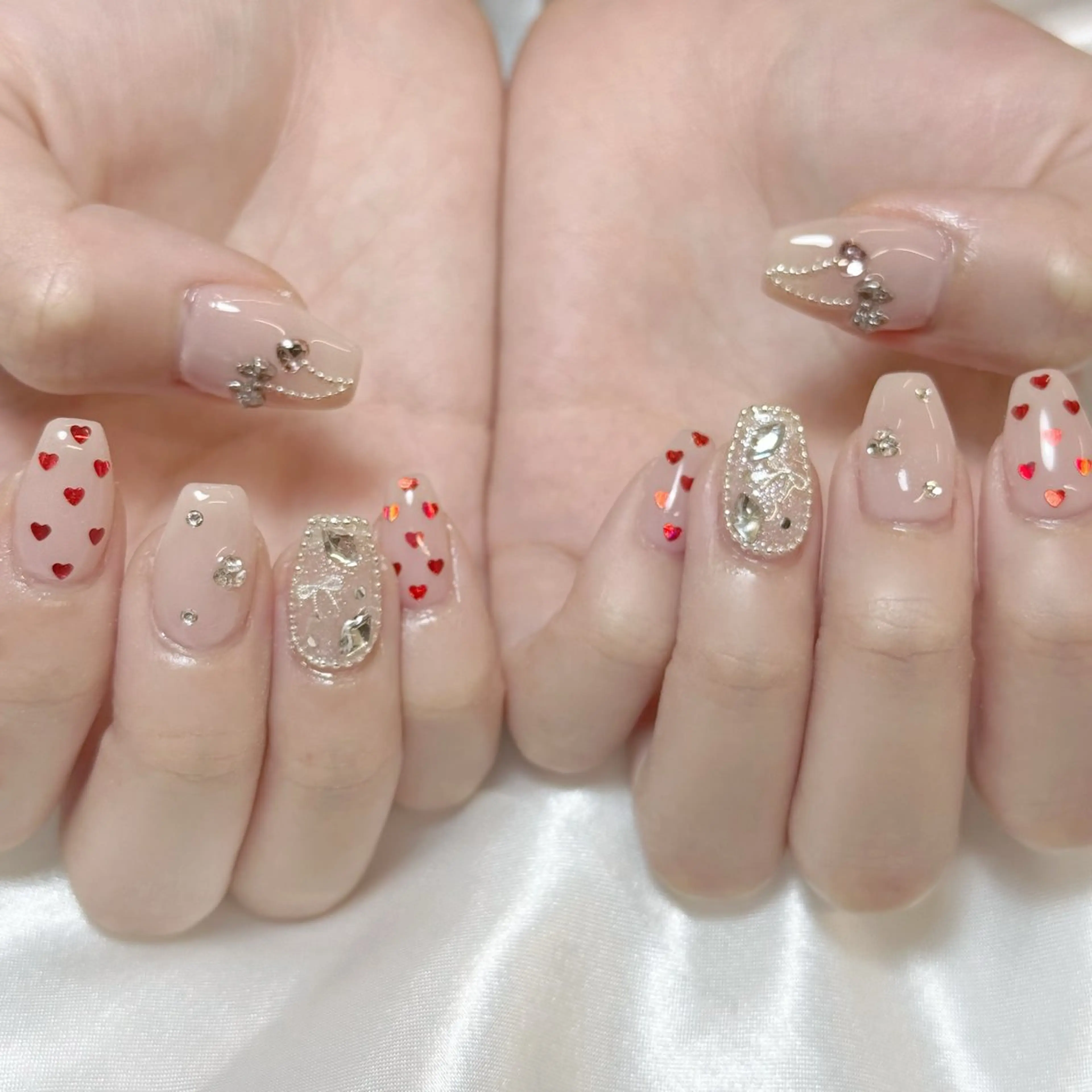 キッズ ネイル オーロラネイル ブルー フラッシュネイル フットネイル フレンチネイル 🌷yui ネイル🌷のネイルデザイン