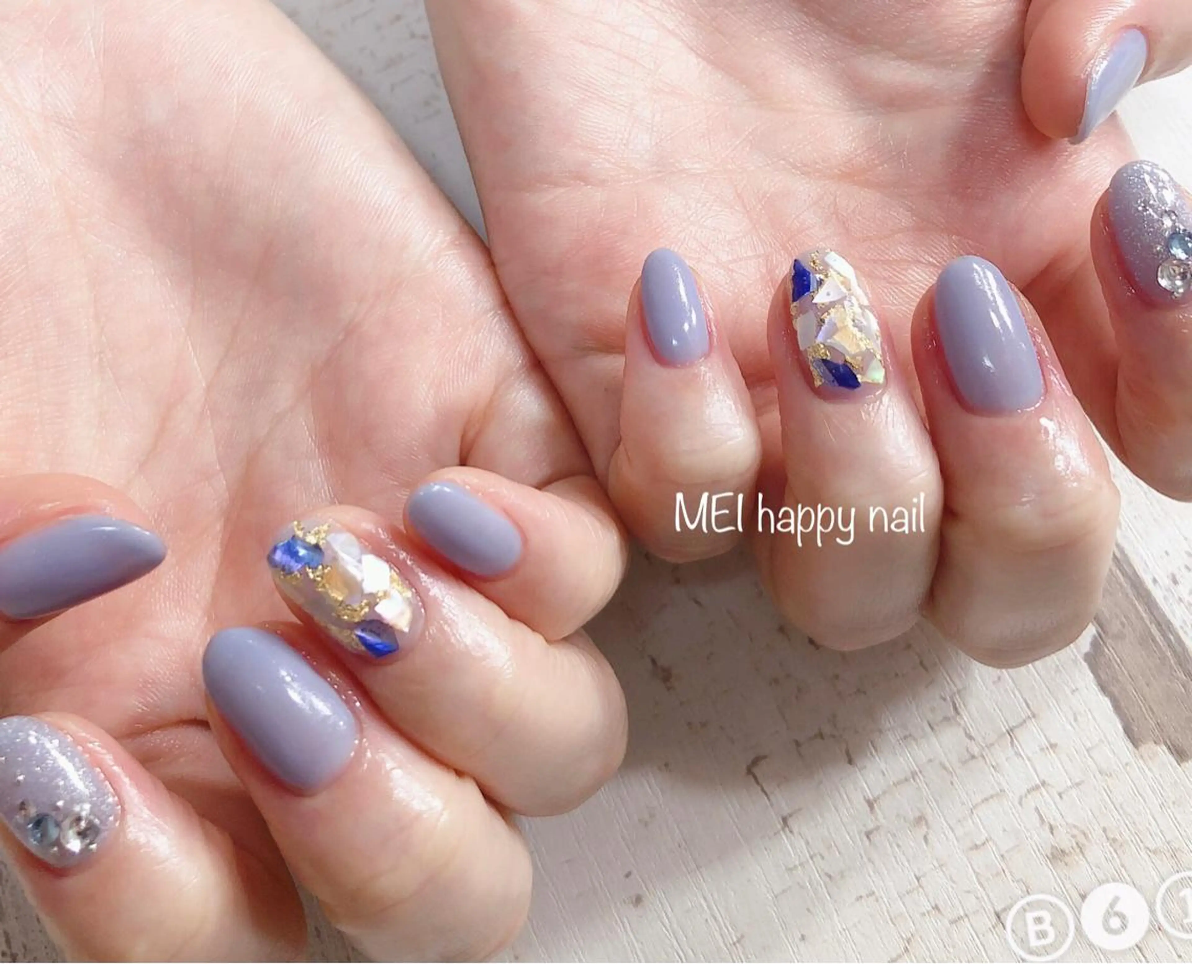 ネイル 北浦和 自爪育成ケアのネイルデザイン