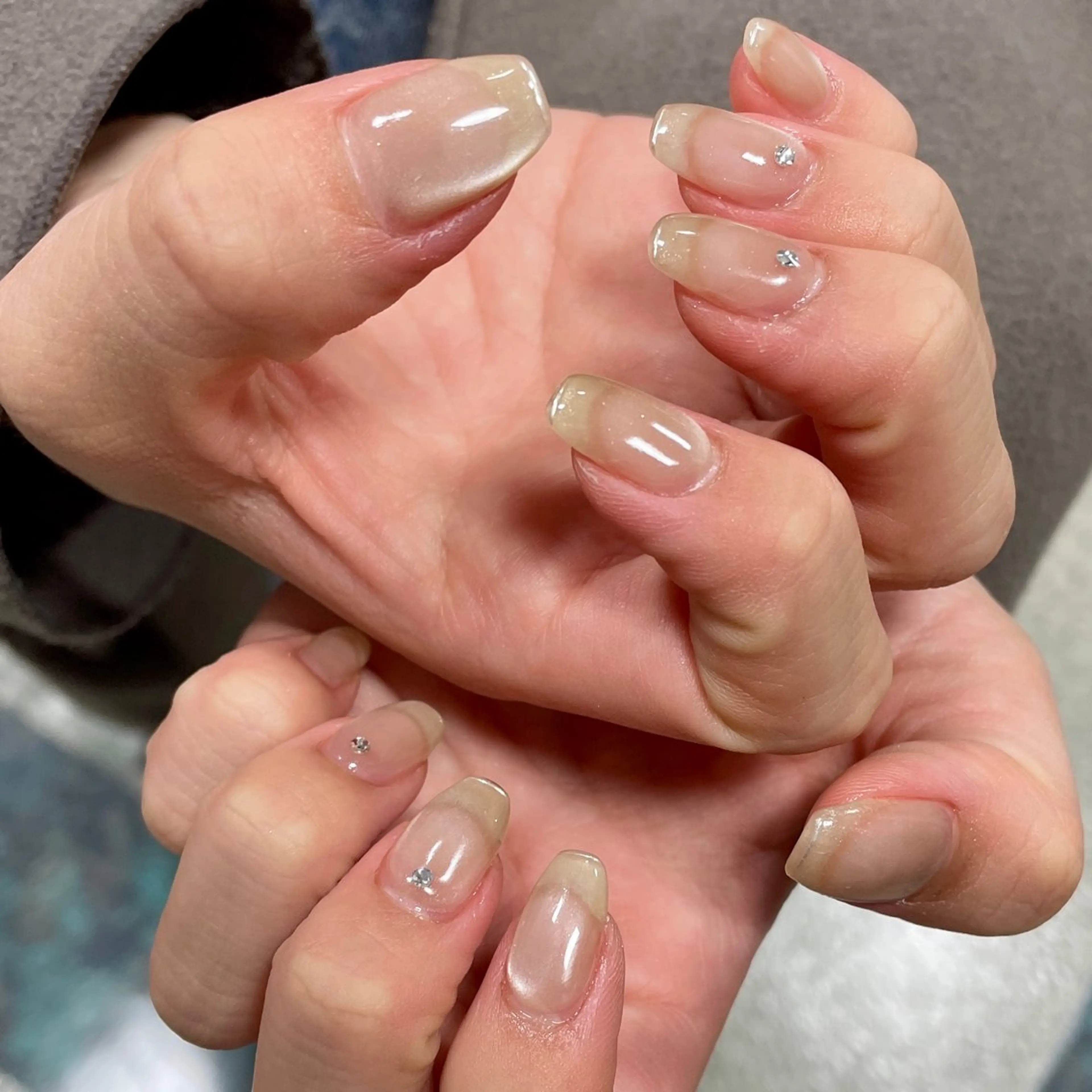 ネイル フレンチネイル シンプルネイル ハンドネイル LUNI 久屋大通 ˚✧₊⁎/ yuriのネイルデザイン