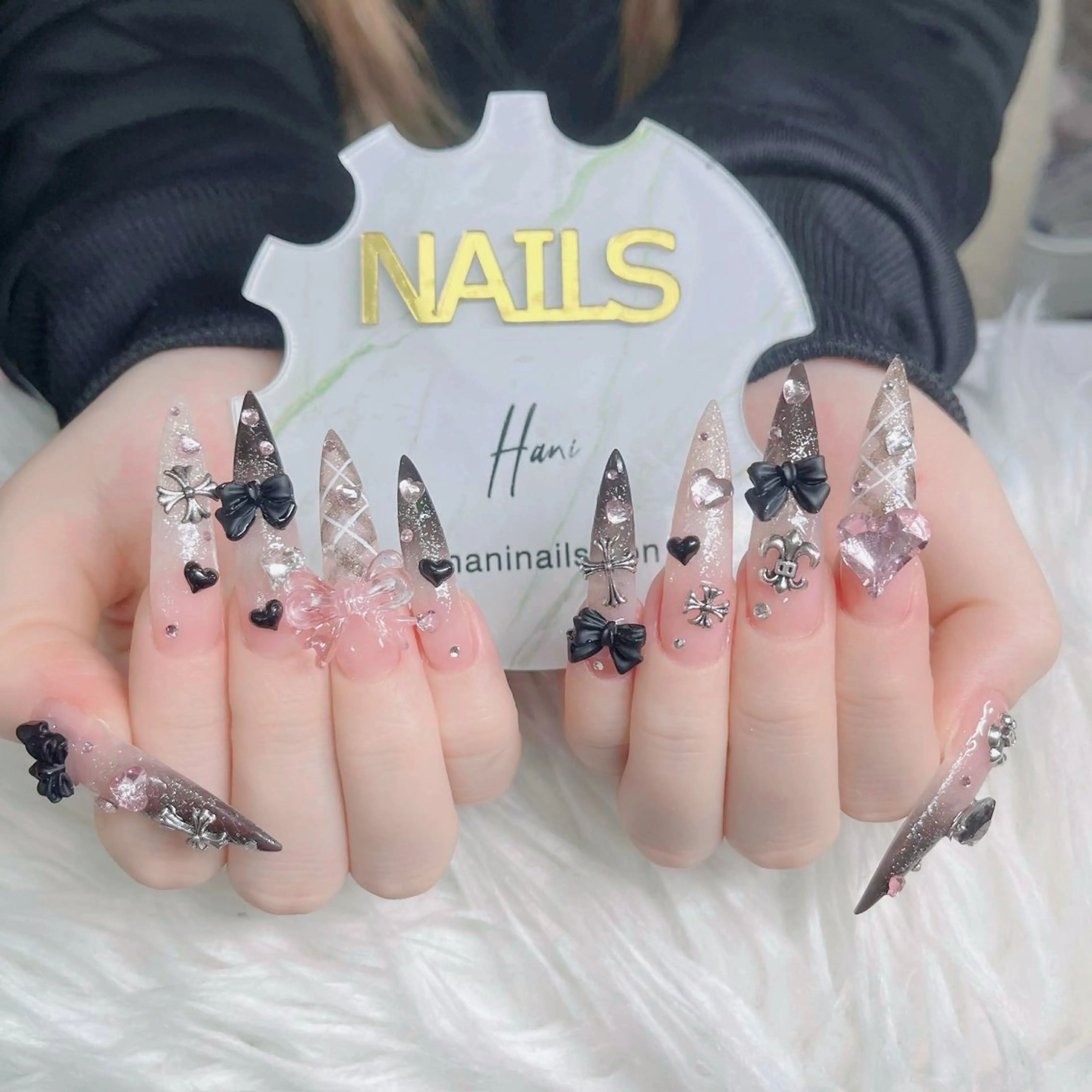 ネイル フットネイル フレンチネイル グラデーション 韓国ネイル ロングネイル ハンドネイル Hani Nail Salonのネイルデザイン