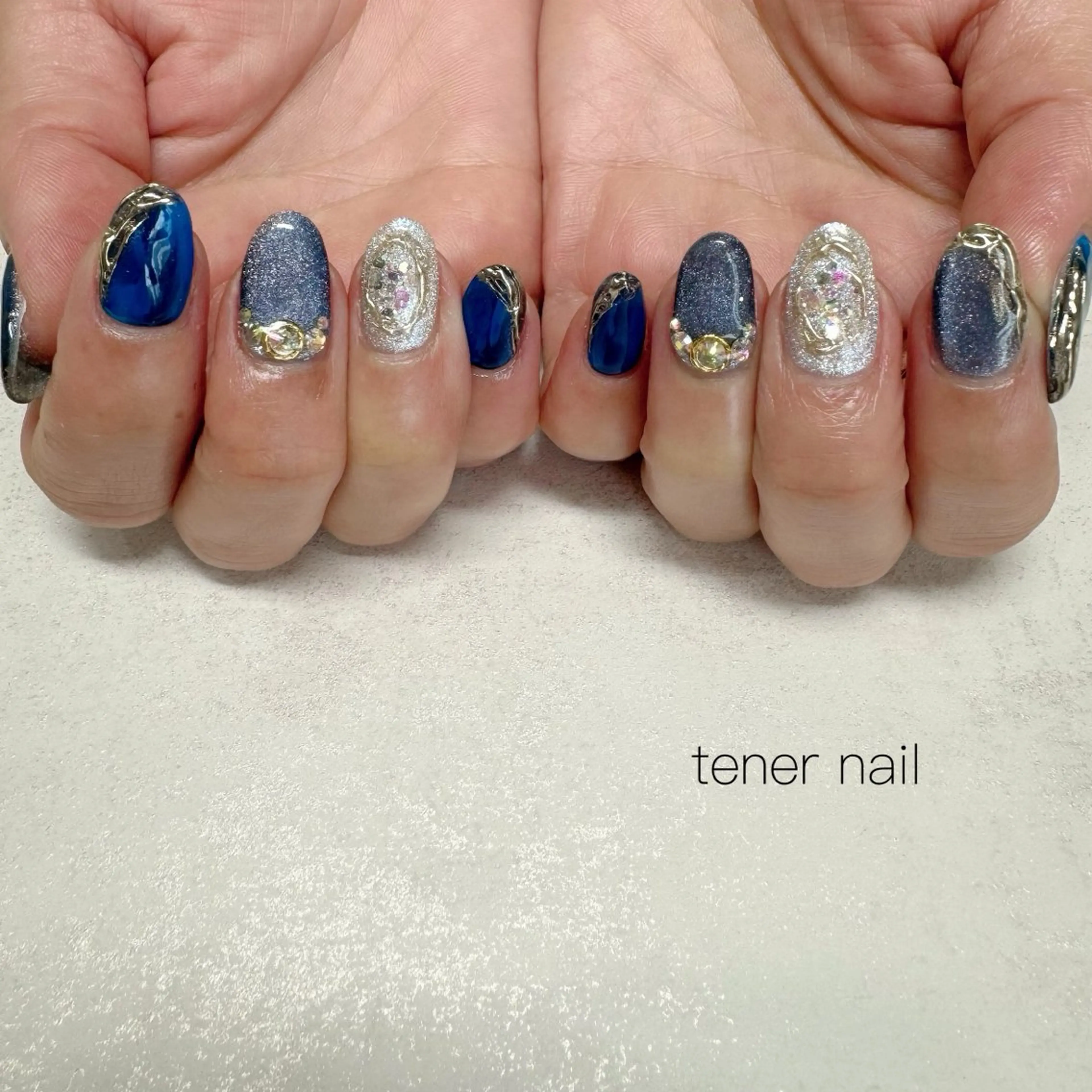 ネイル アートネイル ニュアンスネイル ストーンネイル ハンドネイル テネルネイル tener nailのネイルデザイン