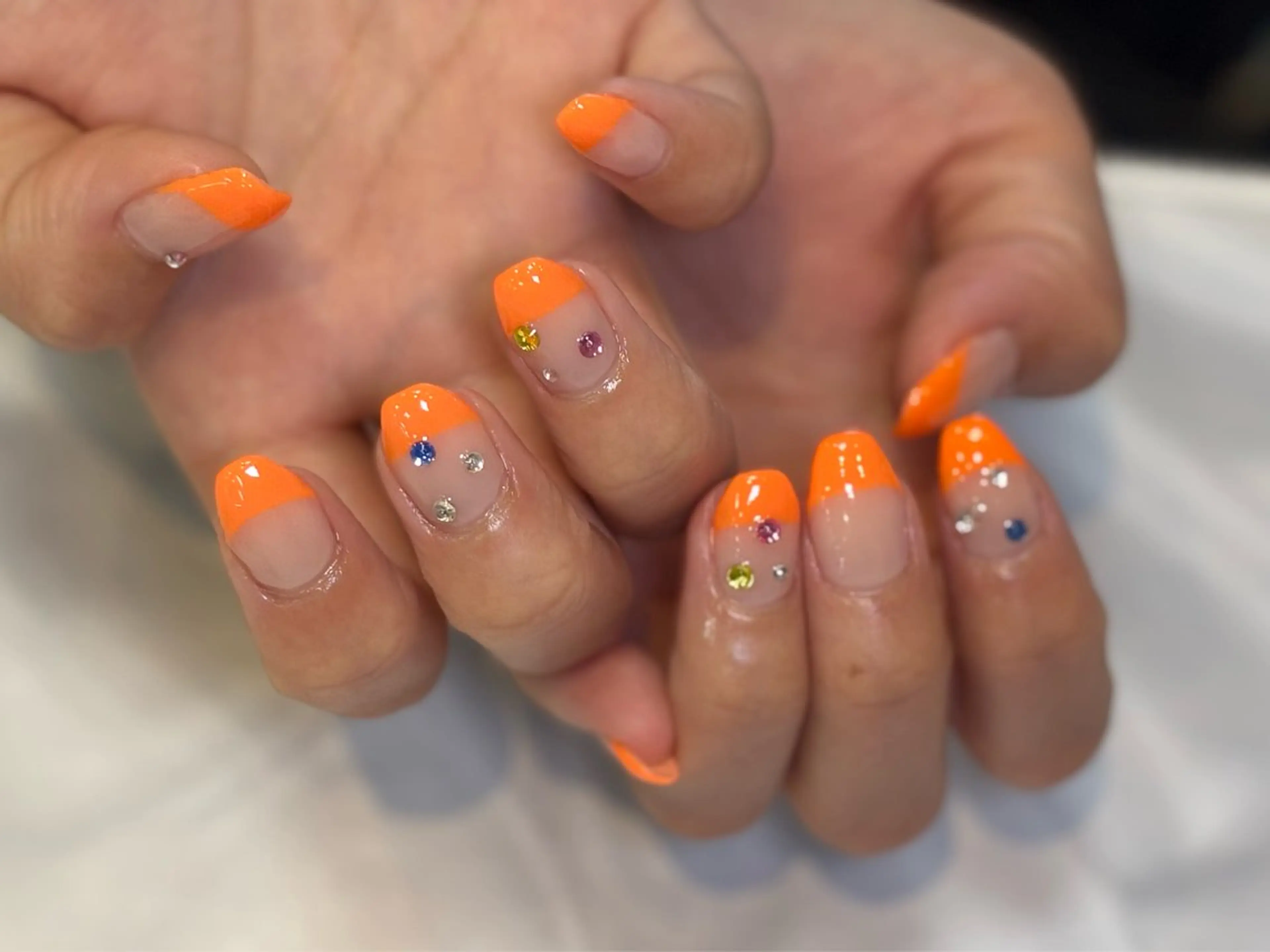 ネイル フレンチネイル 秋山 香穂のネイルデザイン