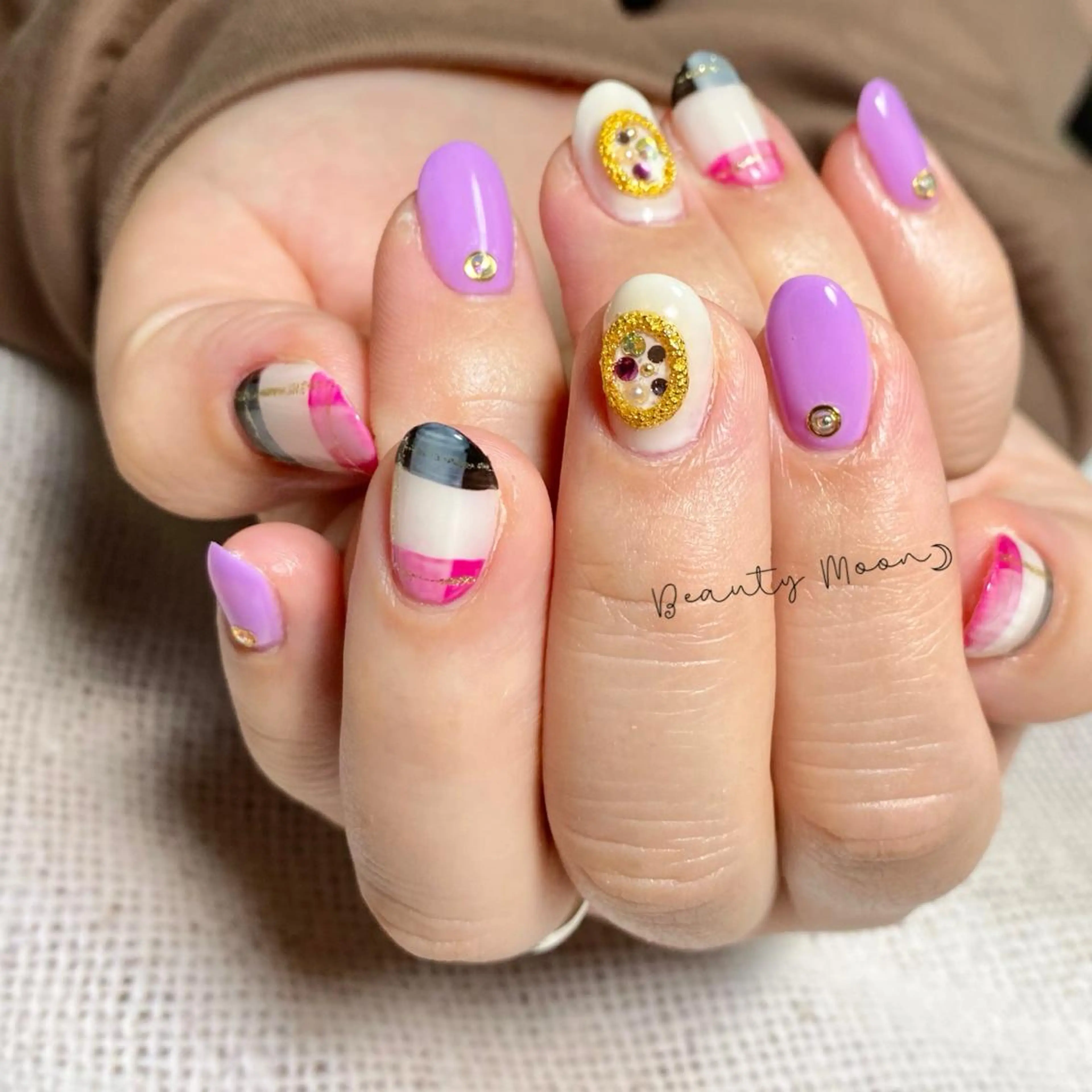 ネイル アートネイル ハンドネイル beauty ☪︎moonのネイルデザイン