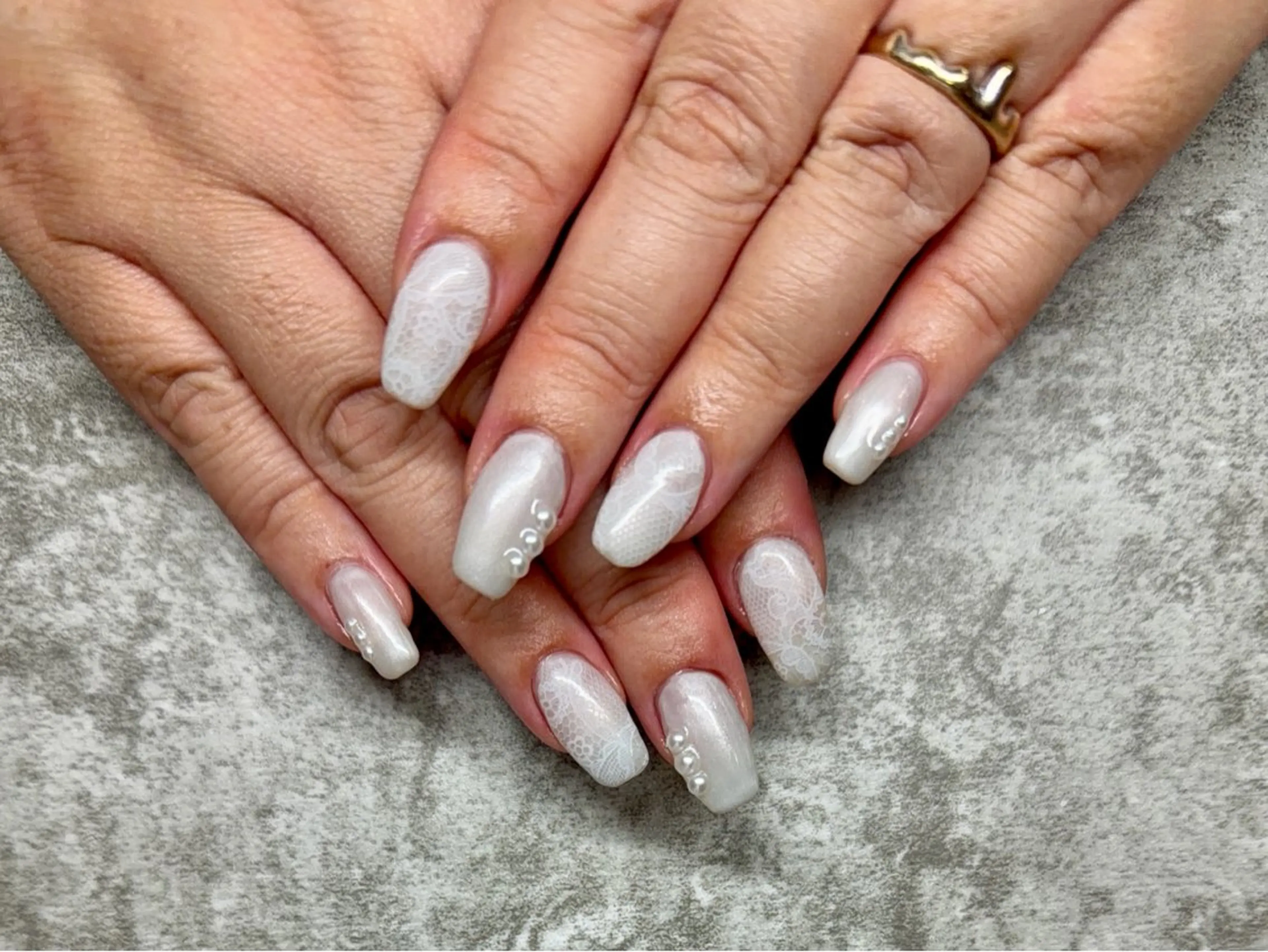 ネイル レース マグネットネイル ハンドネイル ハンドケア Souriant Hitomiのネイルデザイン