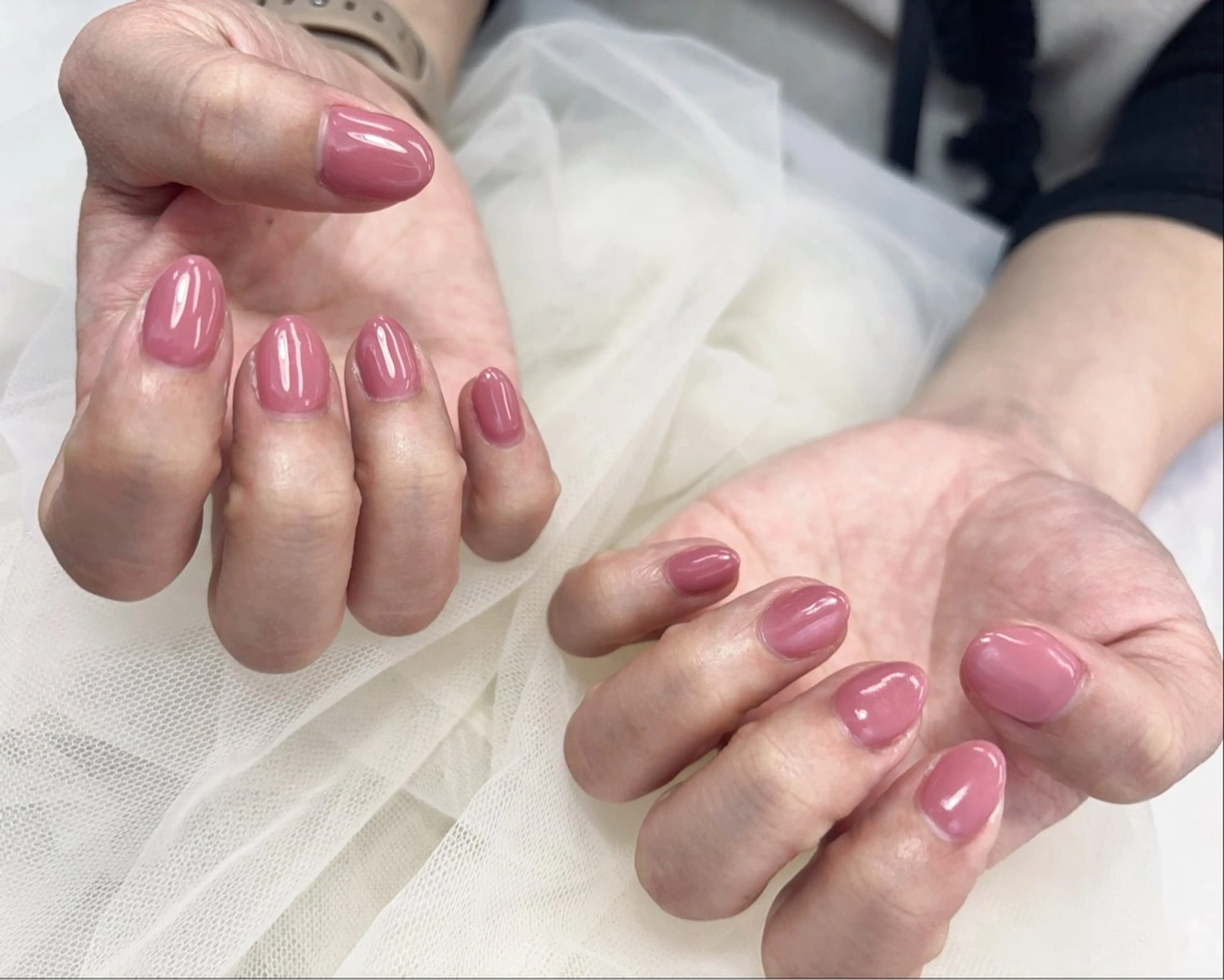 ネイル オフィスネイル ワンカラーネイル シンプルネイル kaho.  /期間 限定モデル募集のネイルデザイン