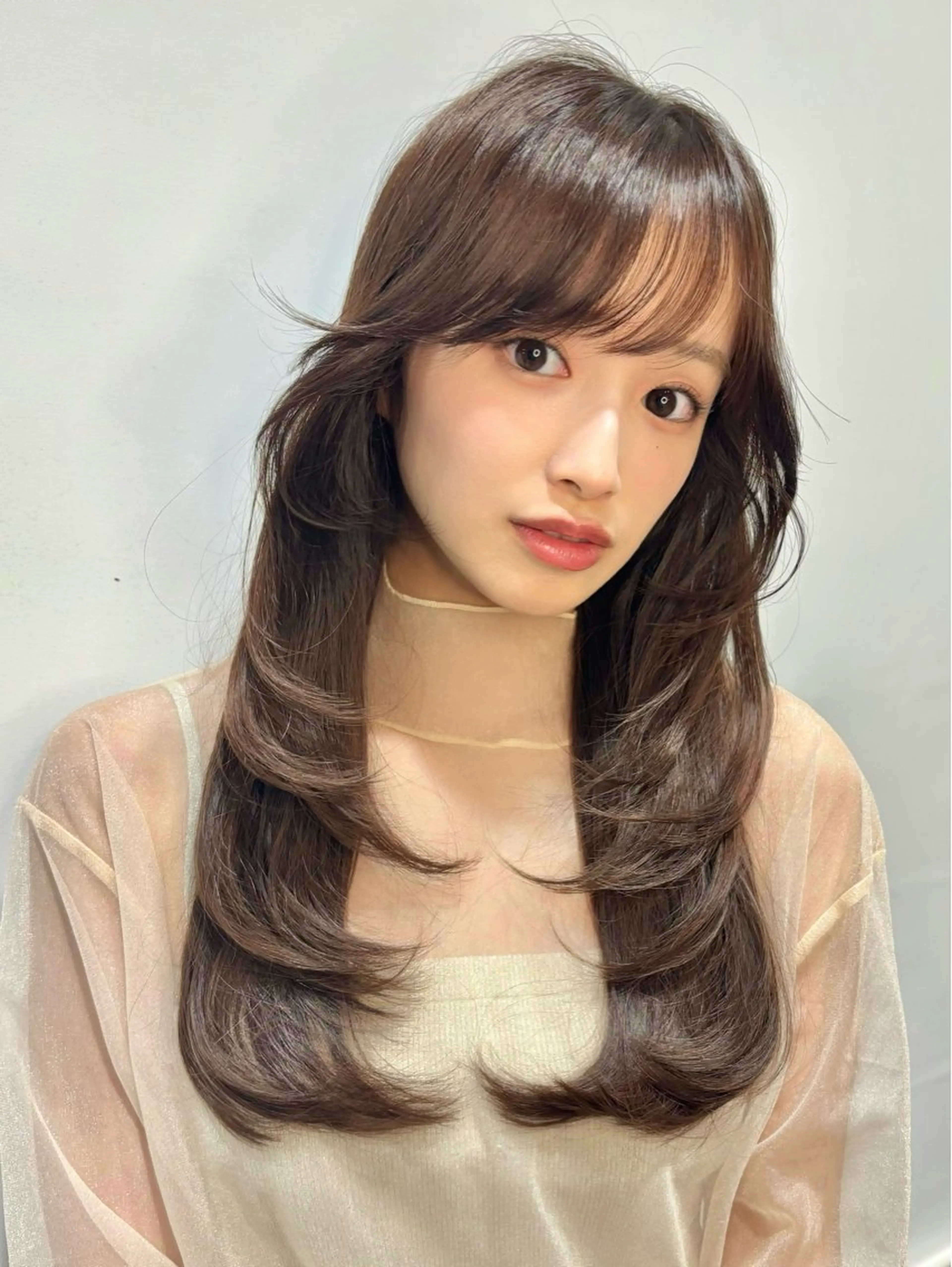 セミロング カット ヘアカラー トリートメント MINX 銀座店所属・MINXginza タイラミユネのヘアスタイル