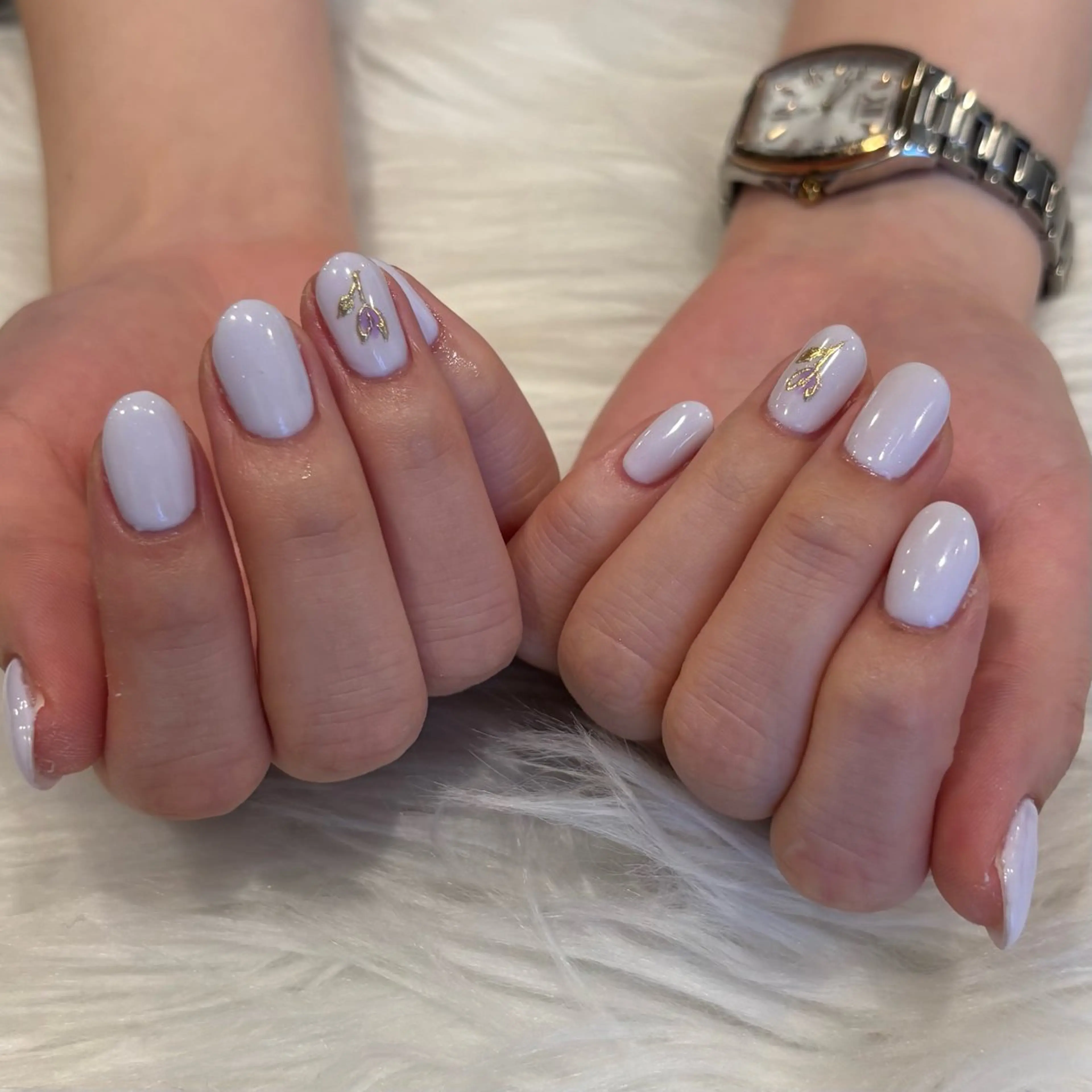 【アート2本】 シンプルネイル（オフあり）の写真