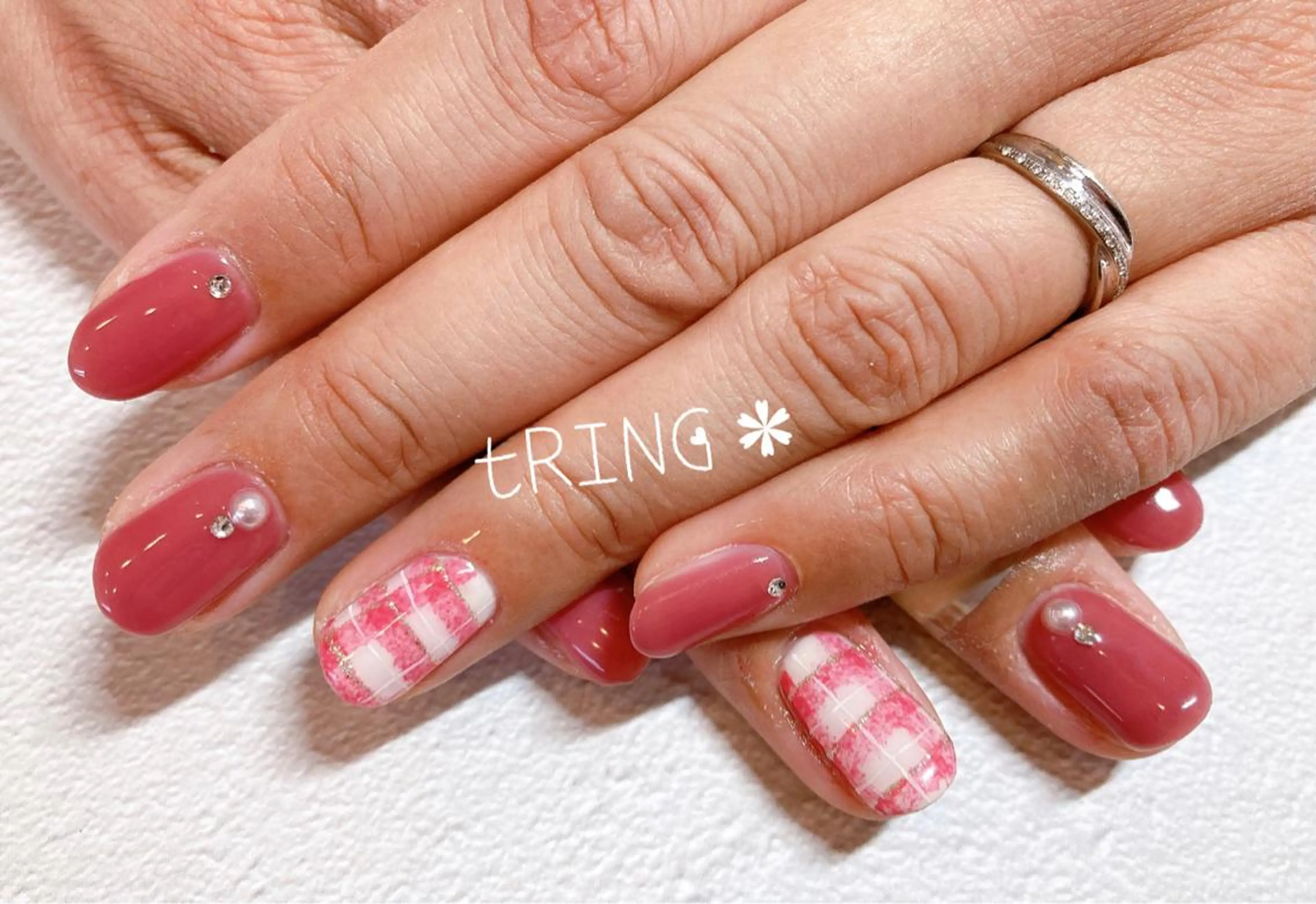 ネイル ハンドネイル tRING＊ しいの木台のネイルデザイン