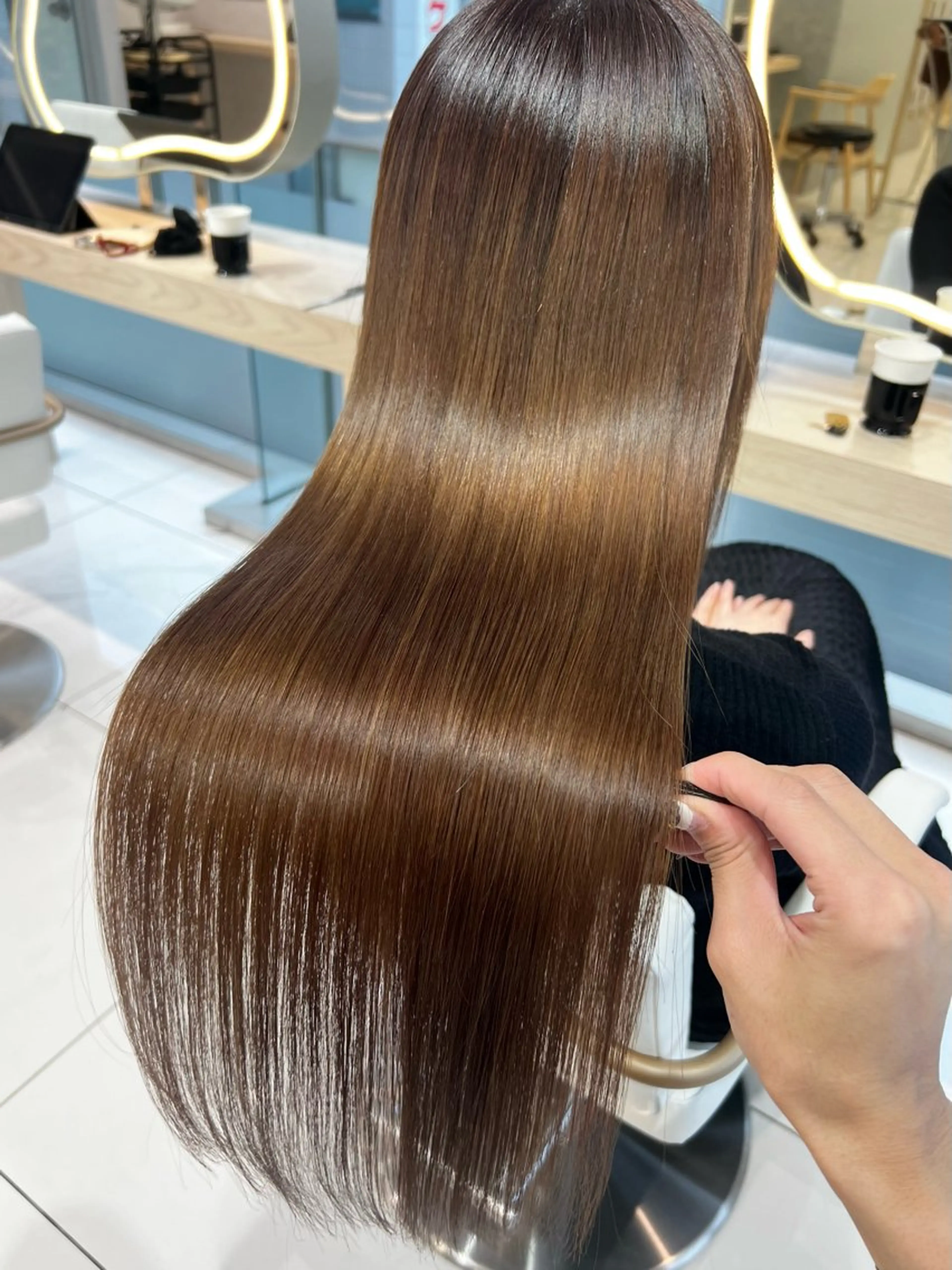 ロング カット ヘアカラー レイヤー×韓国 🇰🇷鈴木啓太のヘアスタイル