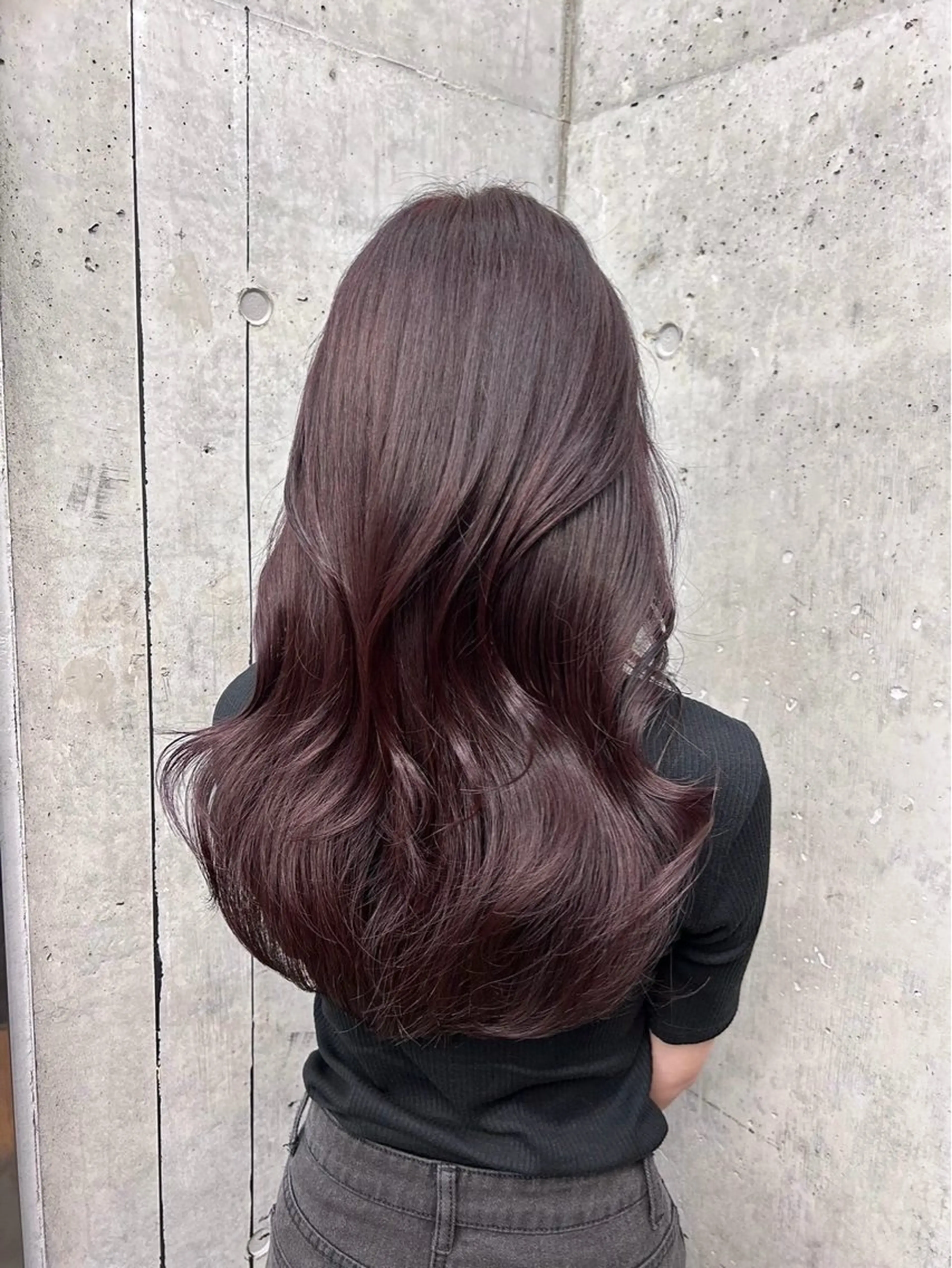 セミロング ヘアカラー ANLY. 明治神宮前所属・うる艶/透明感カラー 🐇🤍もものヘアスタイル