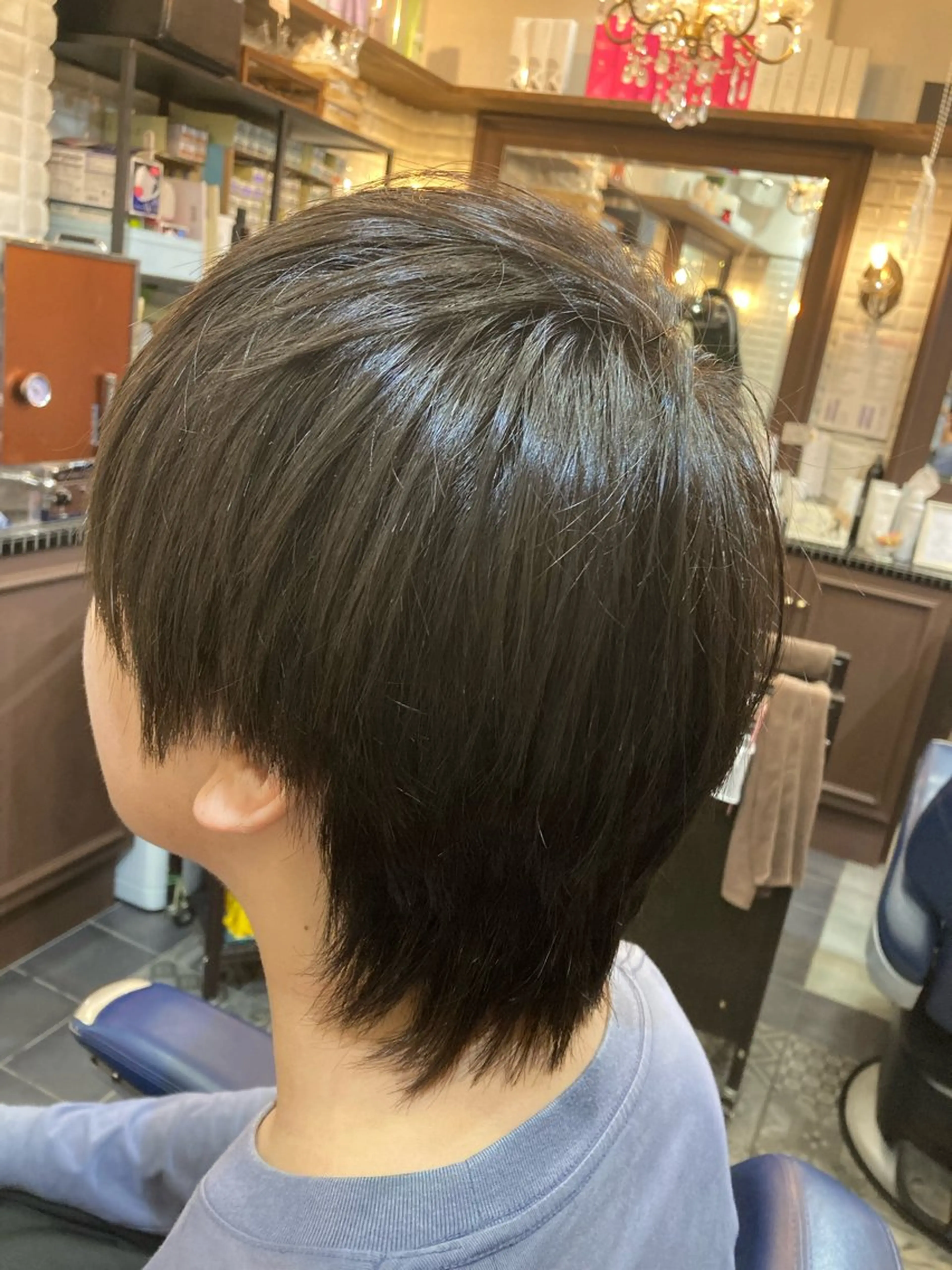 ミディアム メンズ メンズウルフカット ウルフカット ルピナス中田店長 山口大地のヘアスタイル