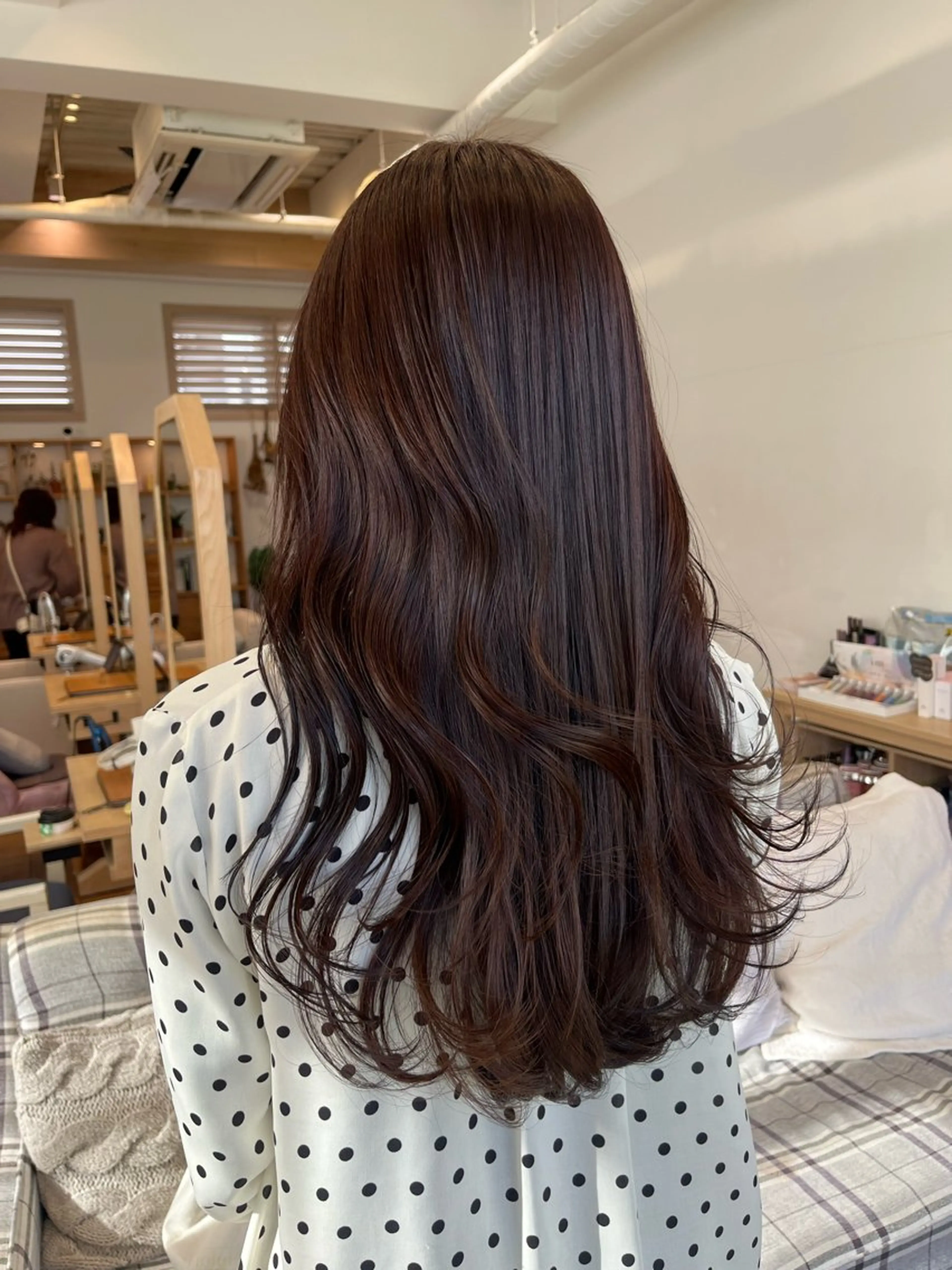 セミロング カラー ブラウンカラー ヘアカラー 暖色カラー/ダブル カラー/名古屋/辻のヘアスタイル