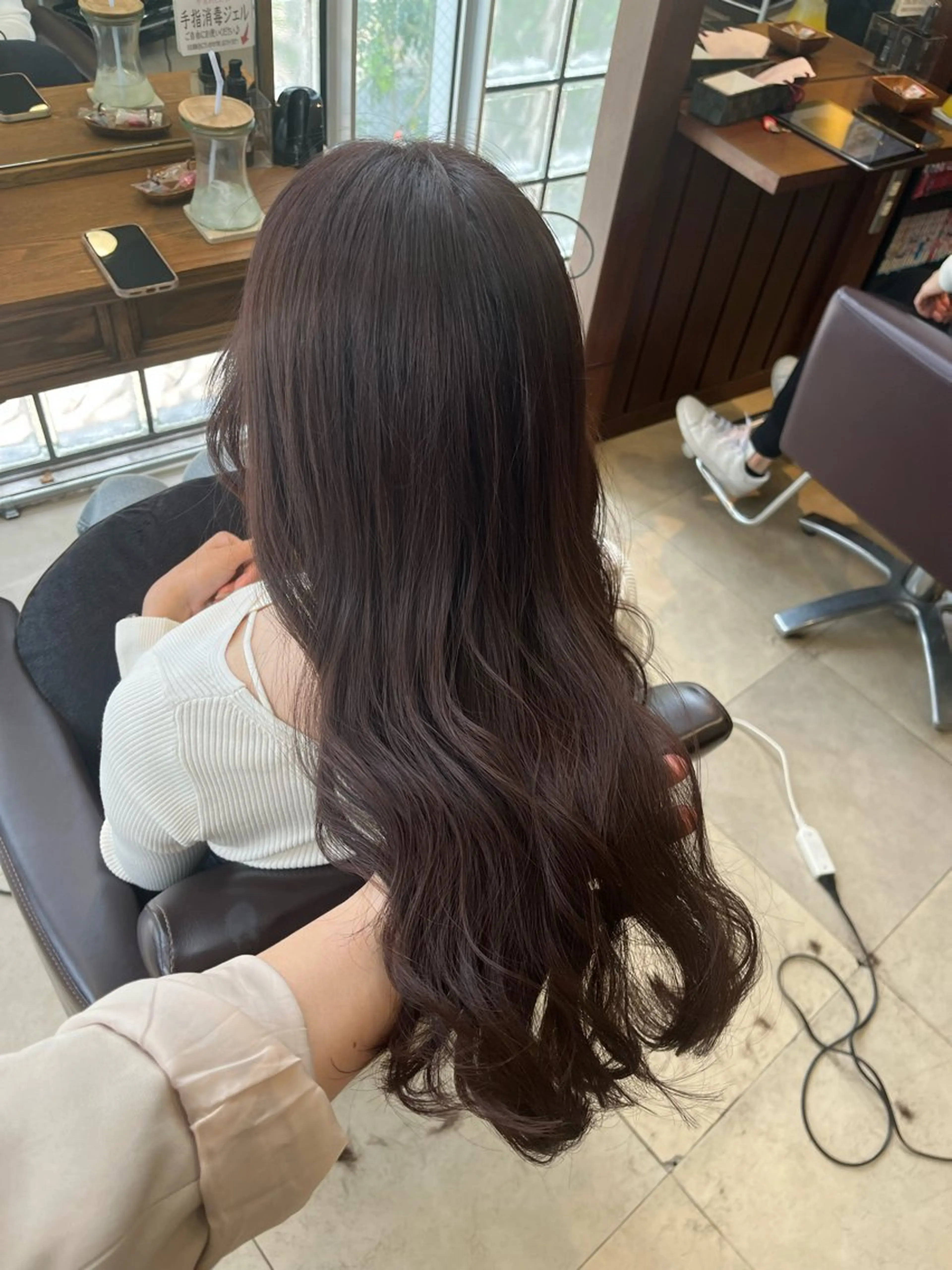 セミロング アッシュ カット ヘアカラー トリートメント カットが上手い 💇‍♂🌸サク🌸のヘアスタイル