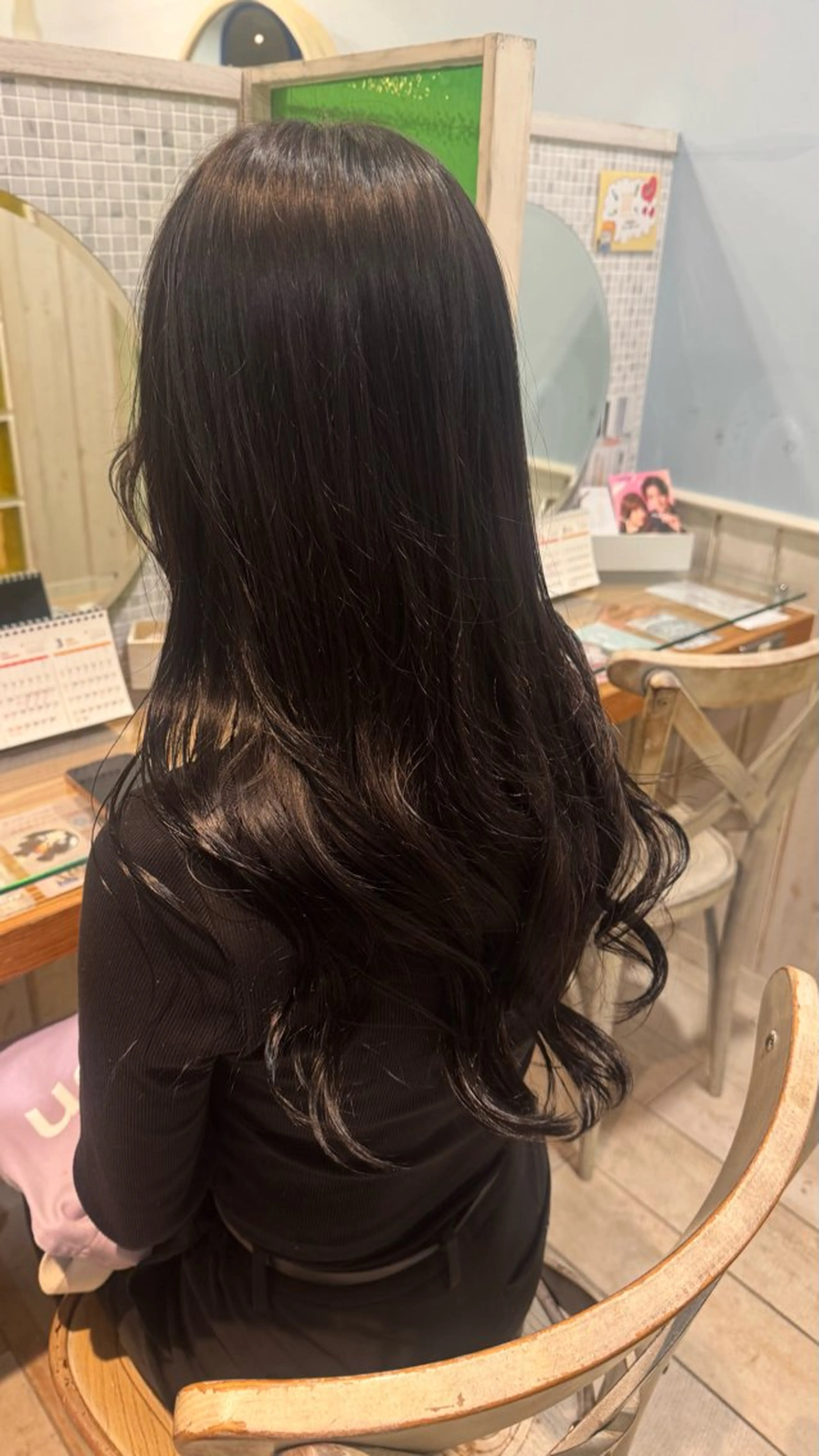 ロング カラー ヘアカラー トリートメント 艶カラー👾ブリーチ なし暖色👾ユースケのヘアスタイル