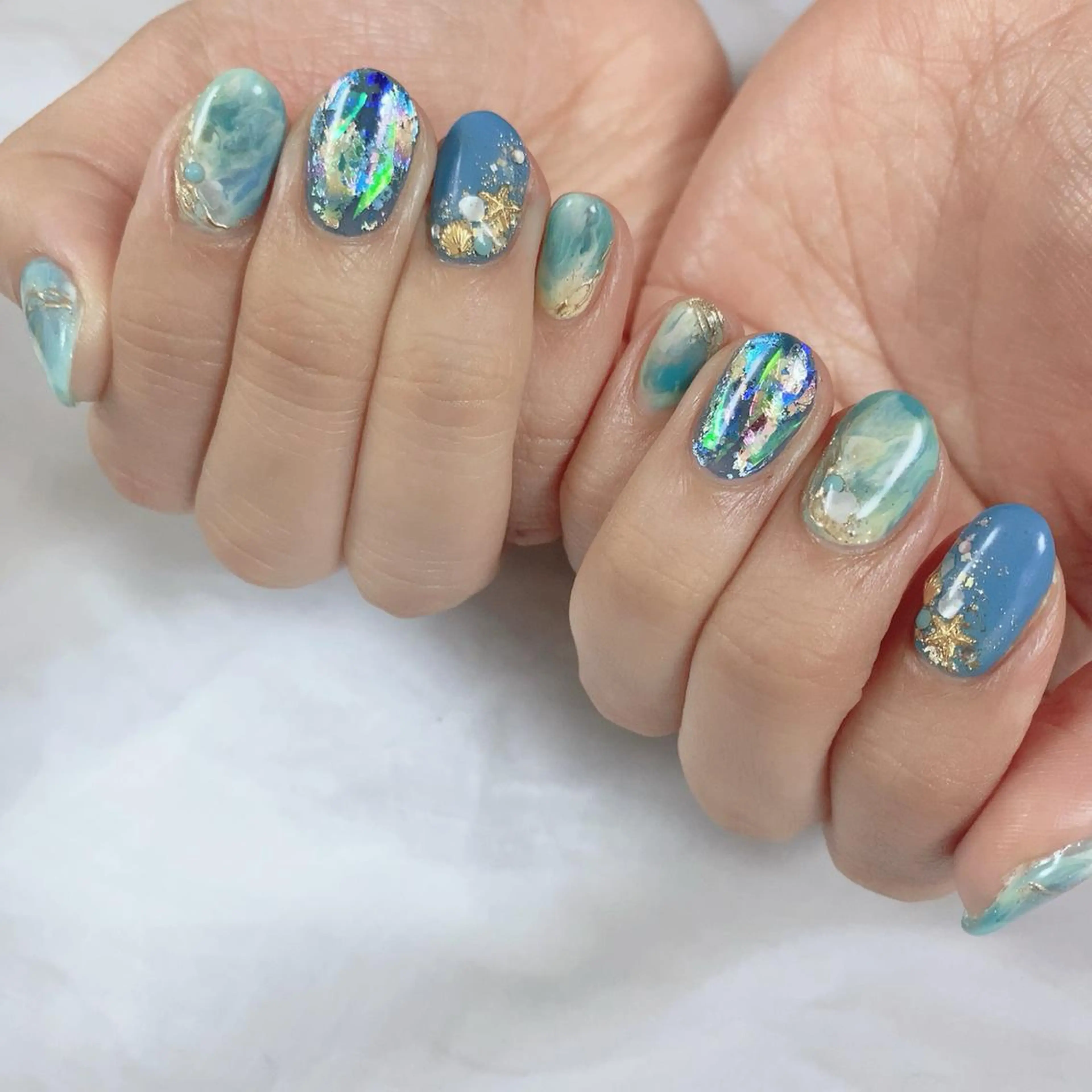 ネイル ミラーネイル SOL NAILのネイルデザイン