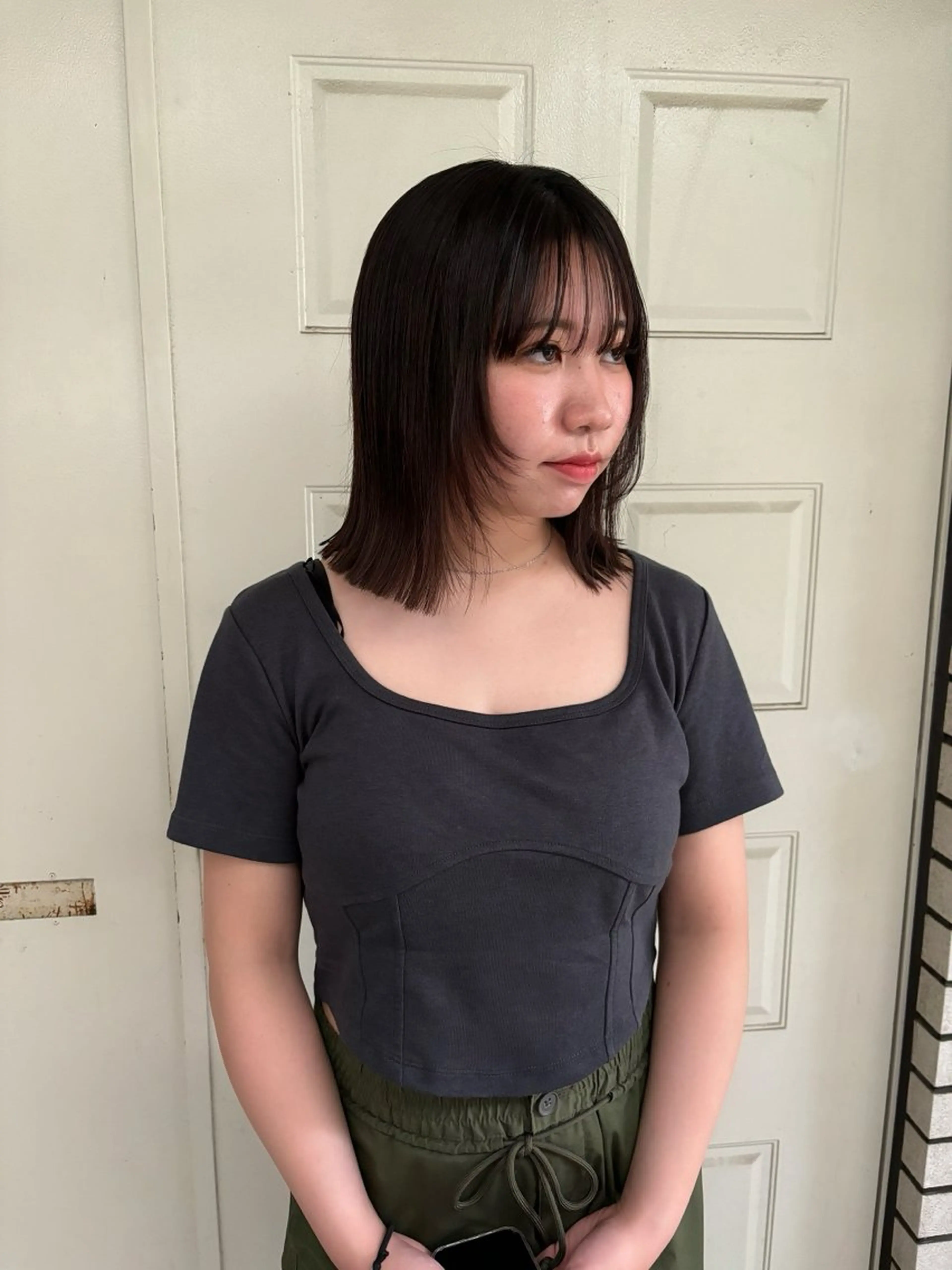 ミディアム カラー カット ヘアカラー トリートメント ボブ&艶髪透明感 カラー♡TOMOE♡のヘアスタイル