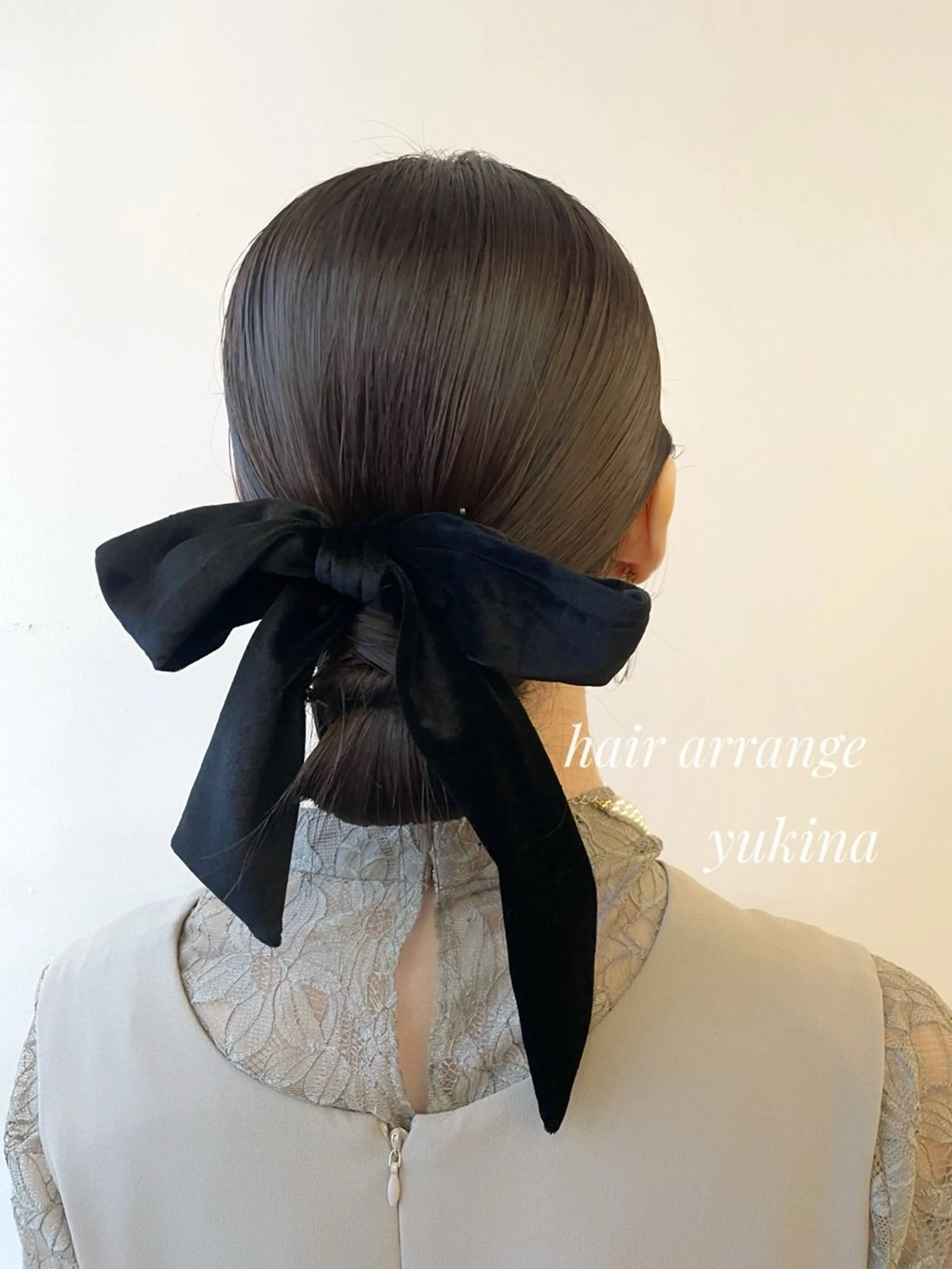 ロング ヘアアレンジ お団子ヘア 結婚式・ブライダル ヘアセット Hair Salon BOTTOMS所属・✨透明感ケアカラー✨ 長野ゆきなのヘアスタイル