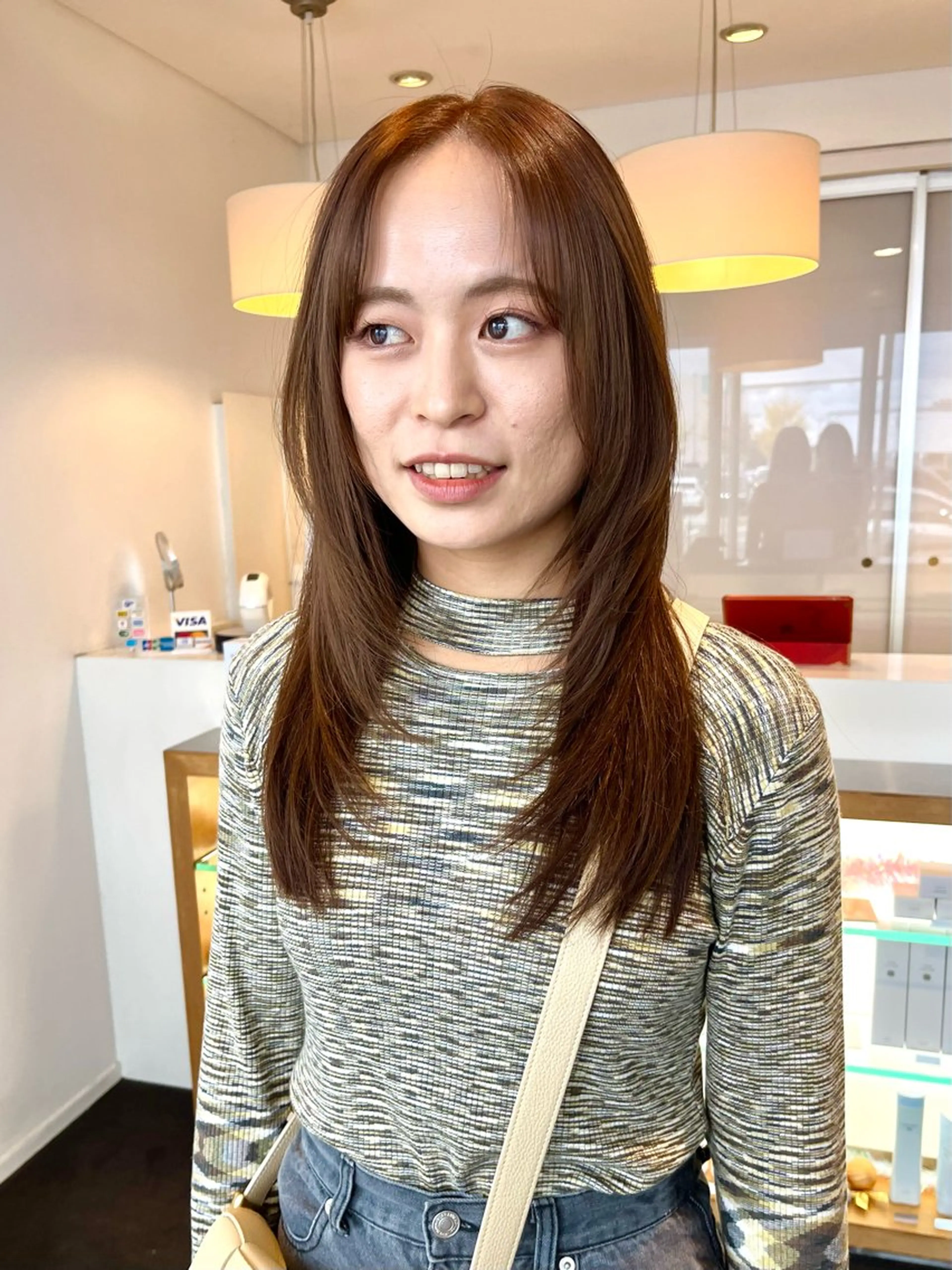 ロング カラー 村本 千優のヘアスタイル