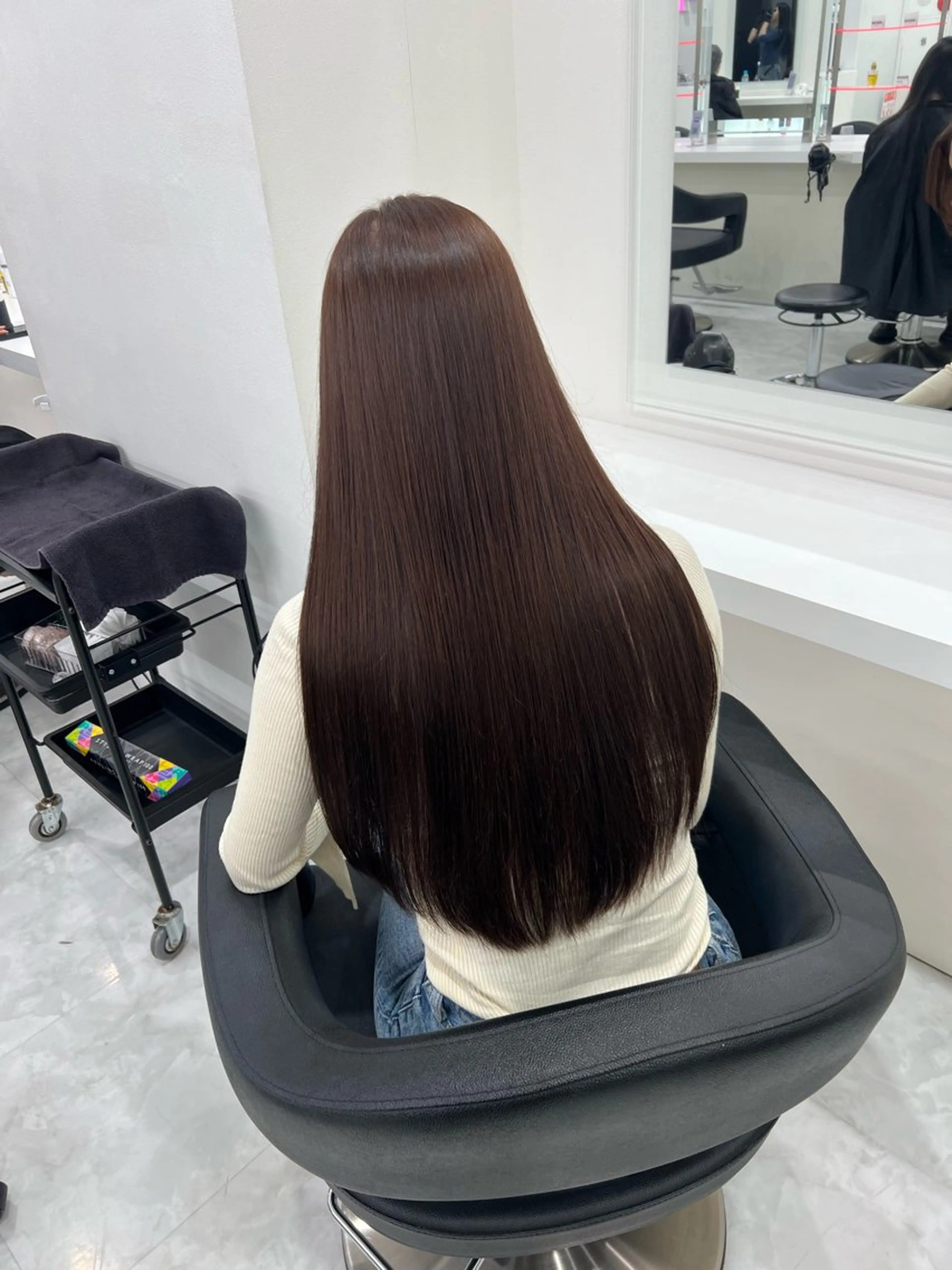 ロング カラー 透明感カラー🫧 レイヤーカットのヘアスタイル