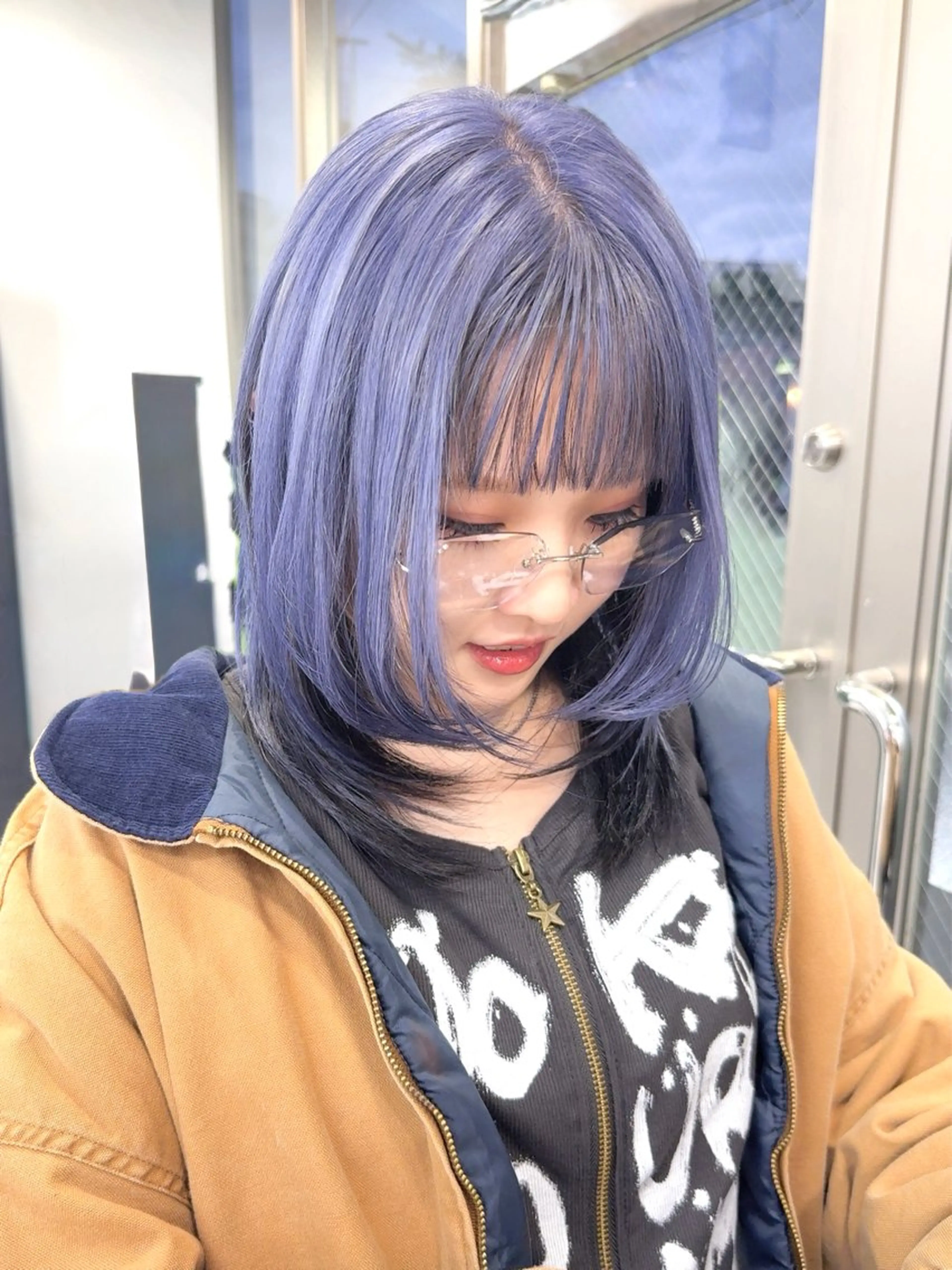 ミディアム カラー カット ヘアカラー トリートメント 🍀お悩み改善憧れの 美髪　小林風雅のヘアスタイル