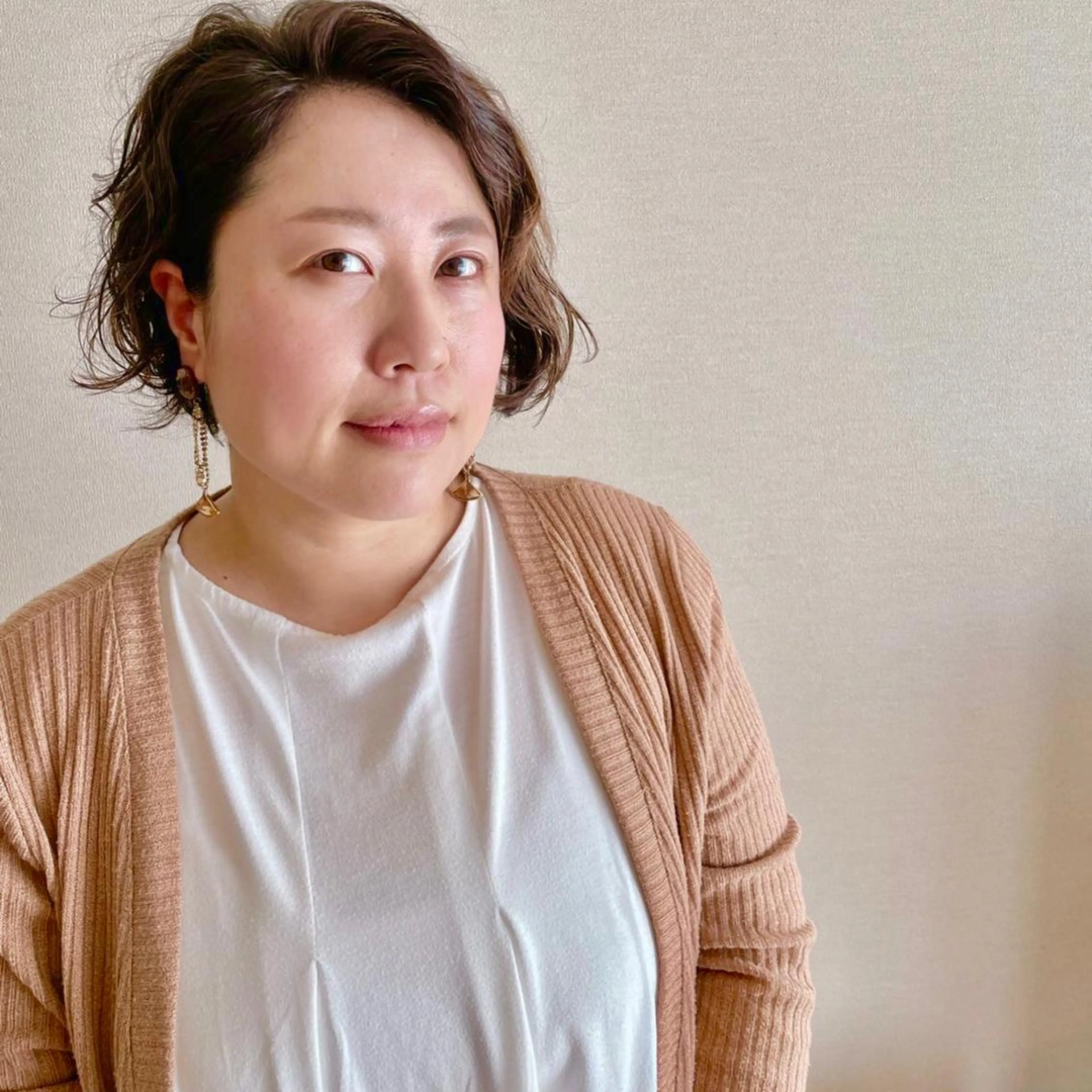 ショート くせ毛 カット ママ美容師 ＊ヒマワリのヘアスタイル